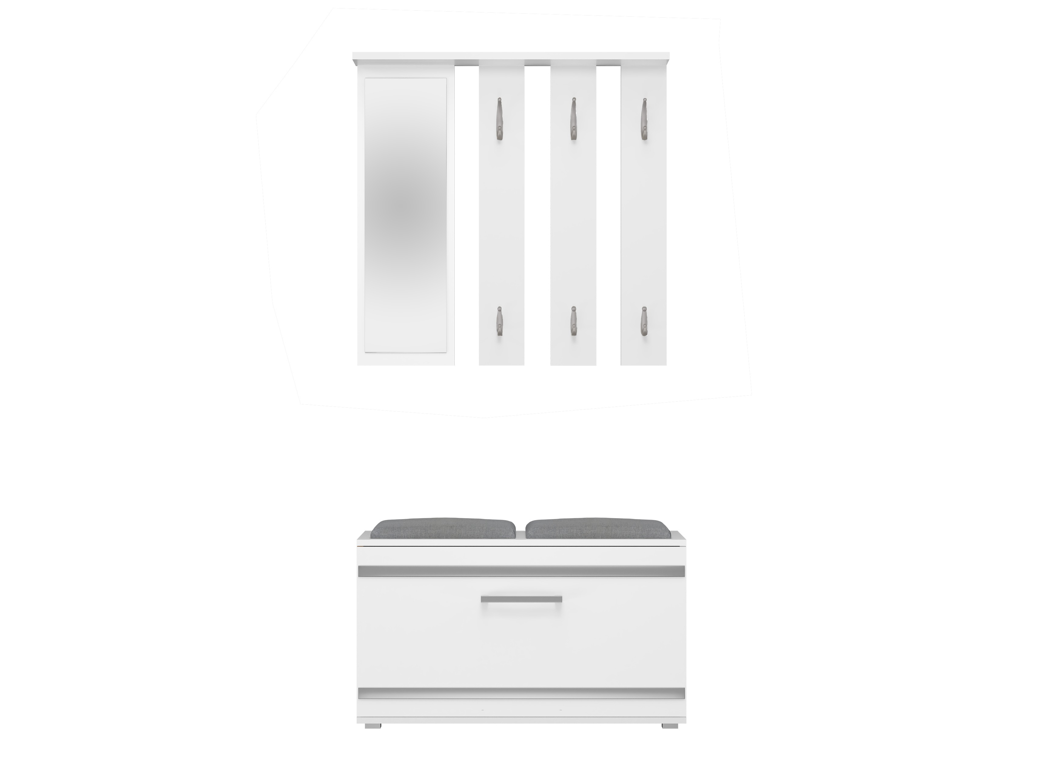 Conjunto para recibidor Mandeville 396 (Blanco)