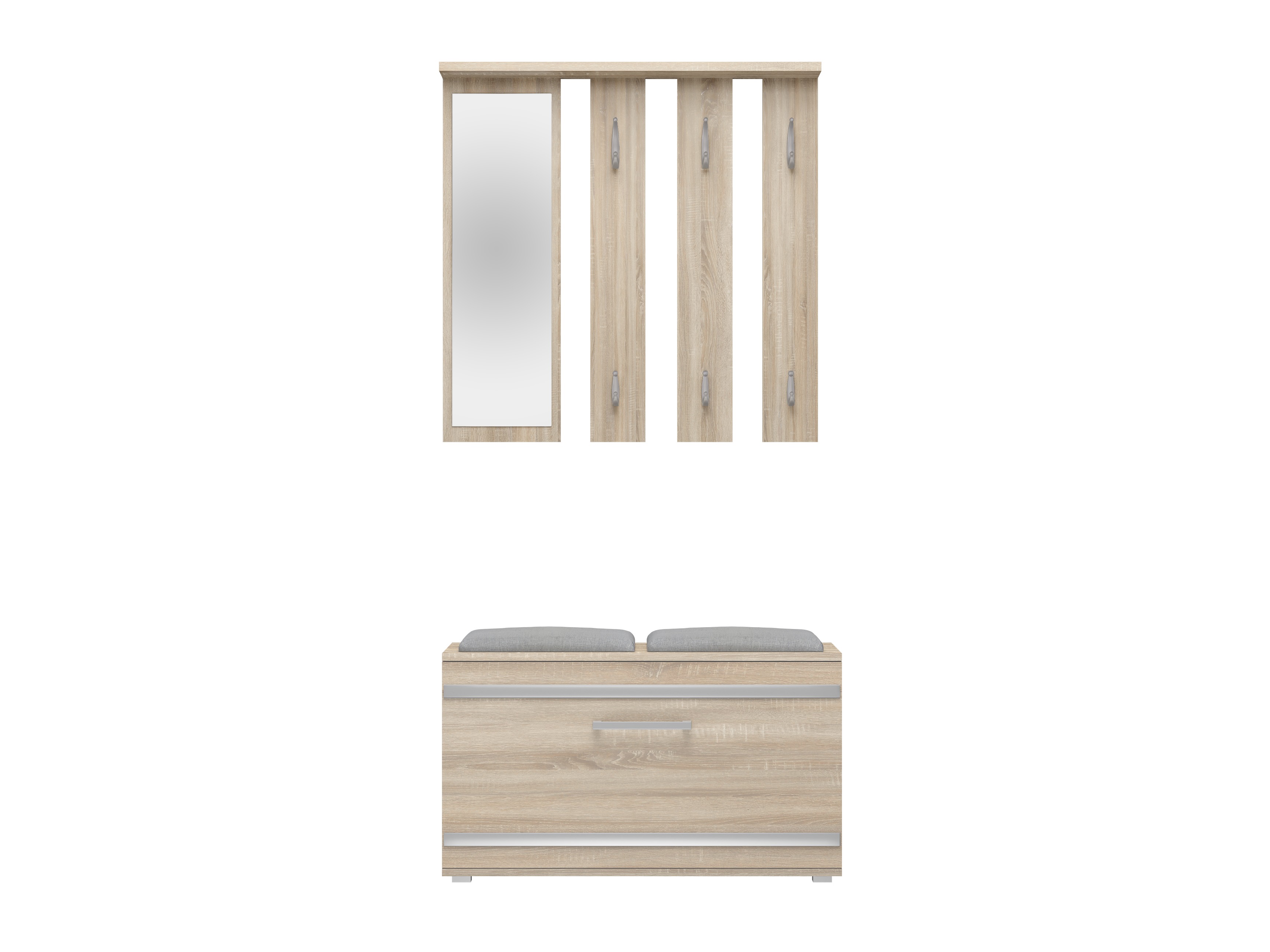 Conjunto para recibidor Mandeville 396 (Roble Sonoma)