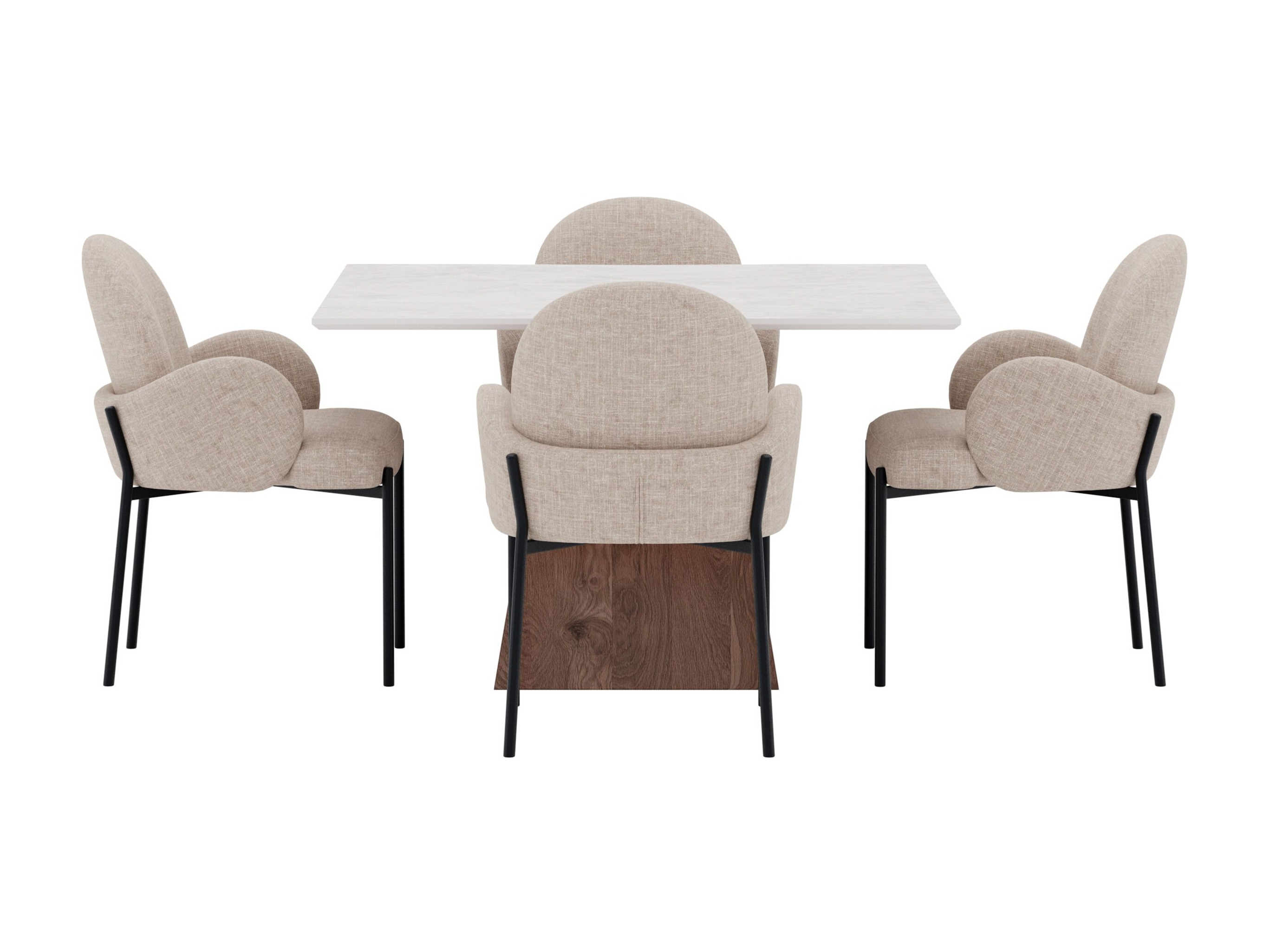 Conjunto de mesas y sillas para comedor Dallas 5362