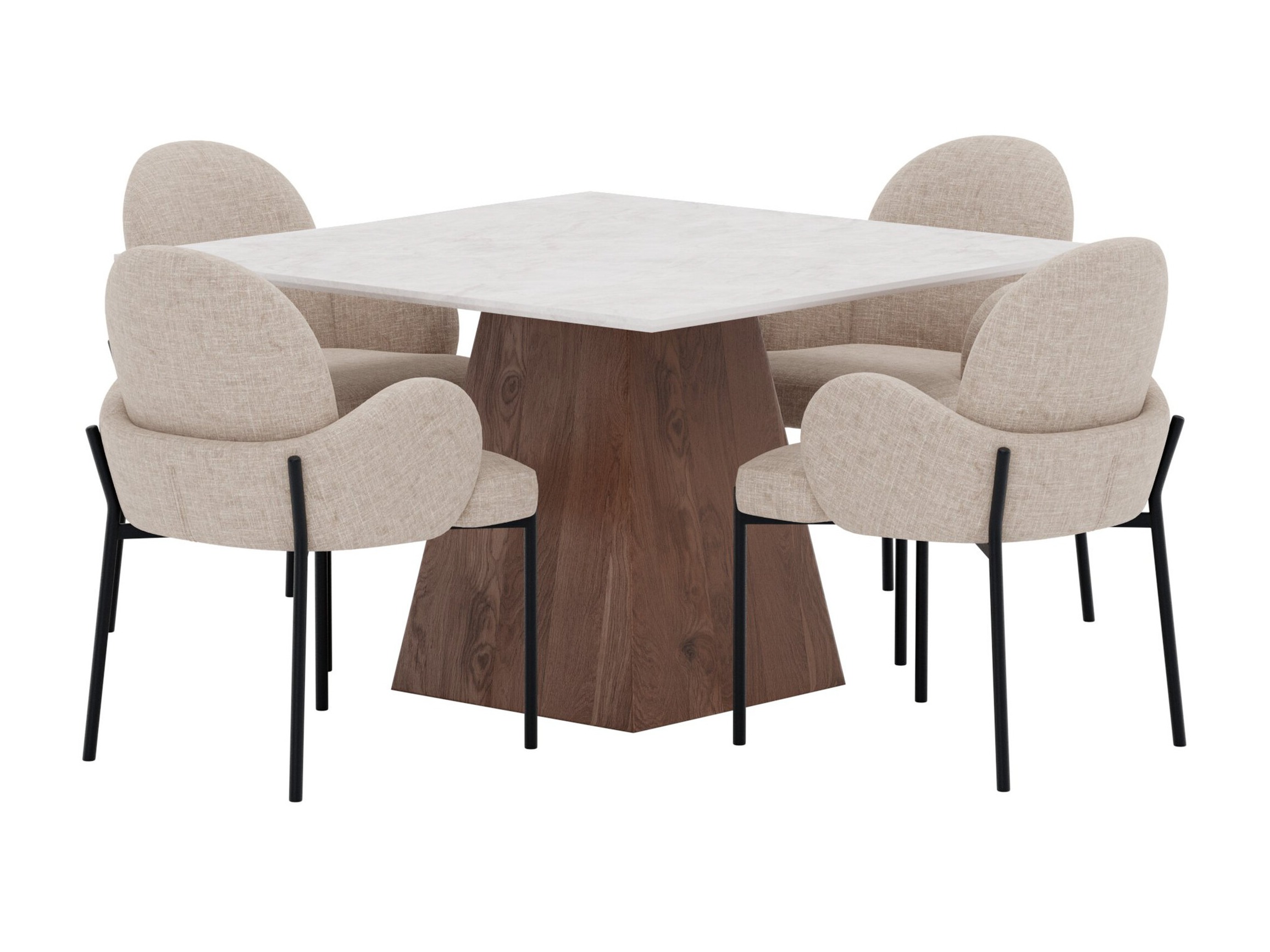 Conjunto de mesas y sillas para comedor Dallas 5362