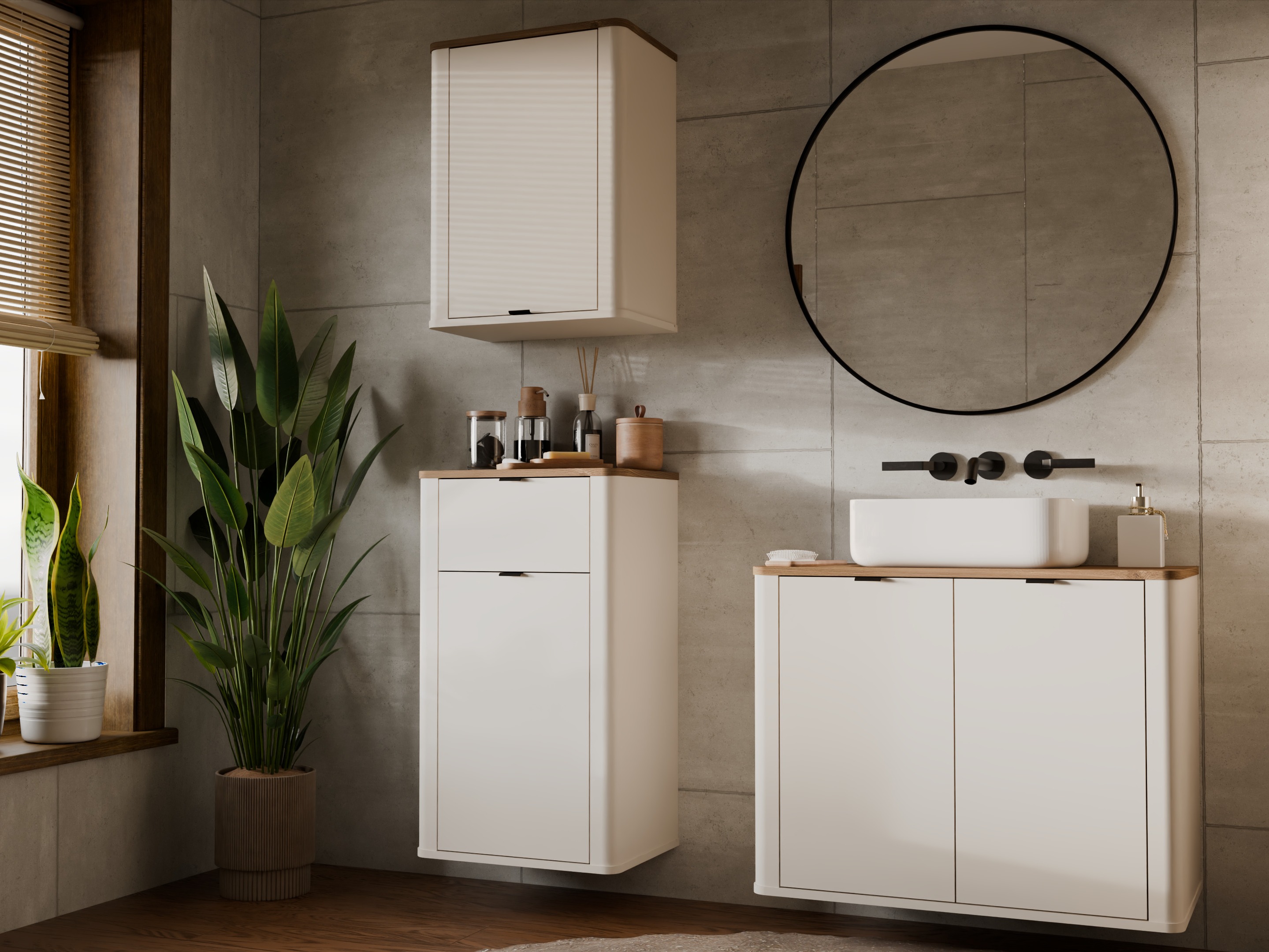Armario de baño colgante para lavabo Soavie 112