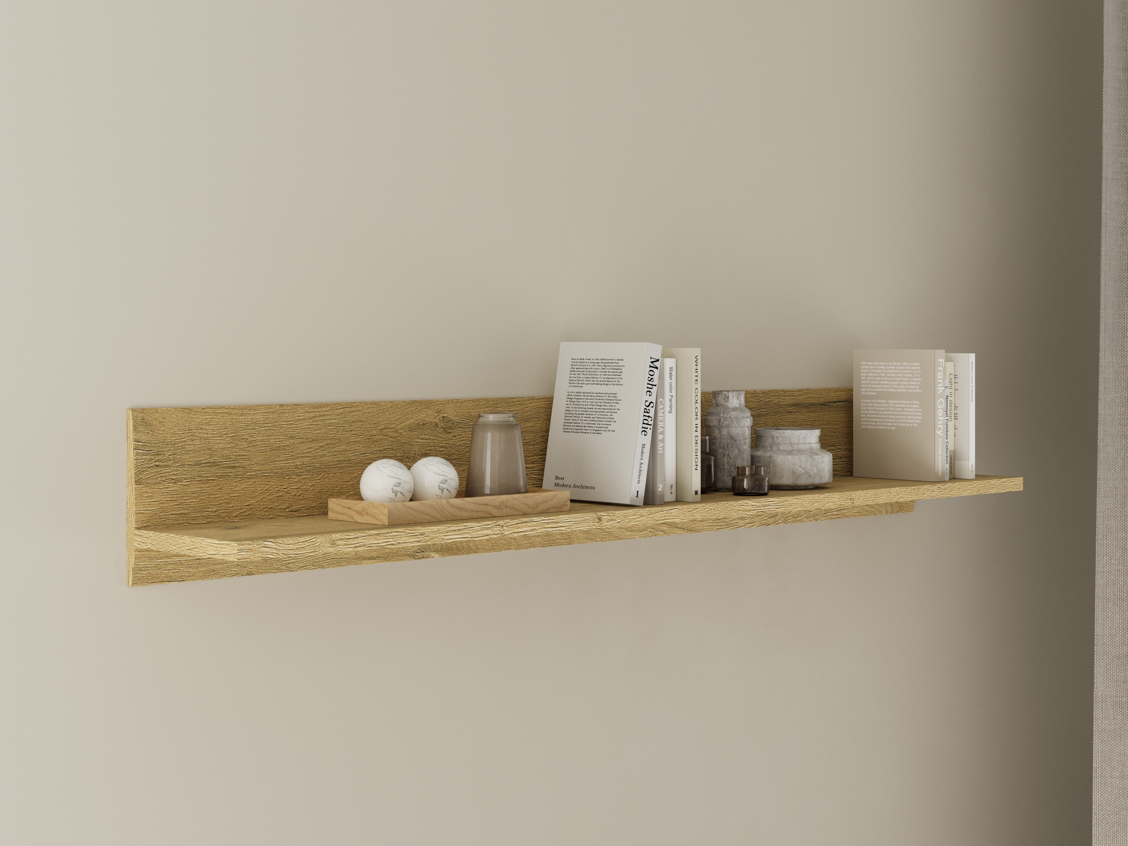 Estantería de pared Ophsalu 100 (Roble nieto)