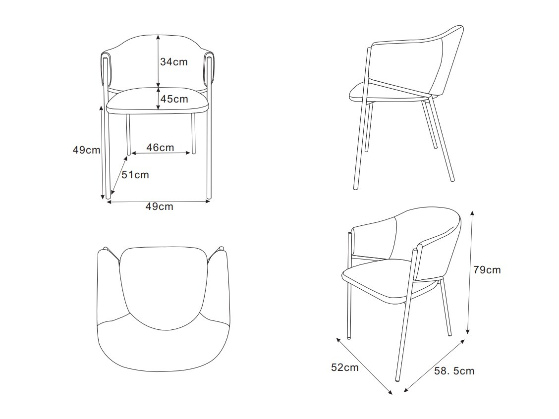 Silla Dallas 5354 (Blanco)