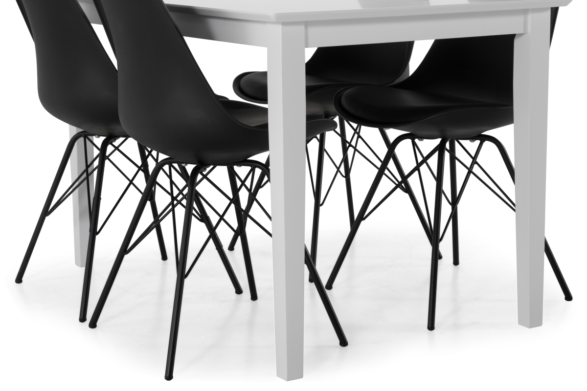 Conjunto de comedor Provo 159 (Negro)