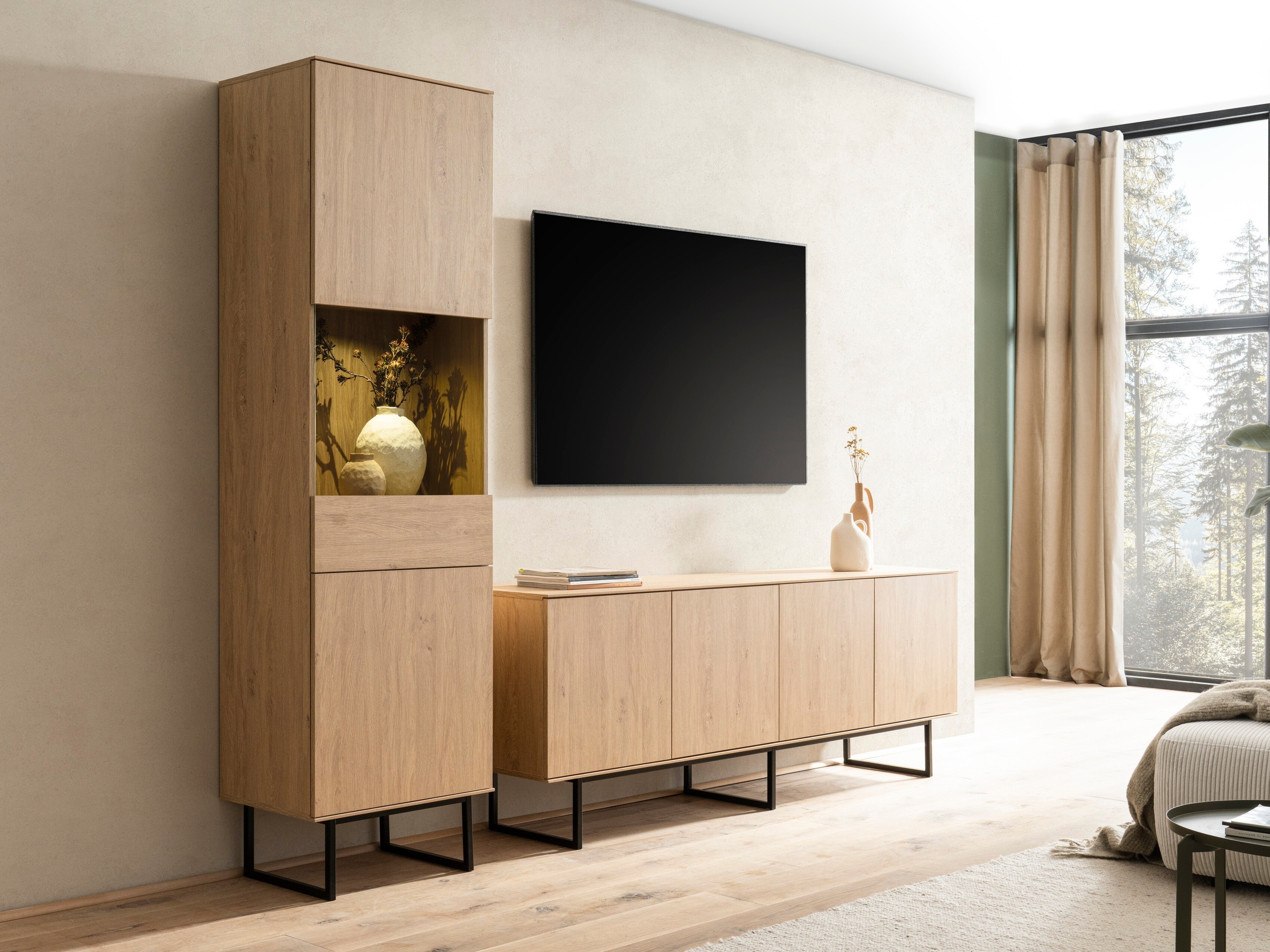 Conjunto de salón Bentesa 120 (Roble)