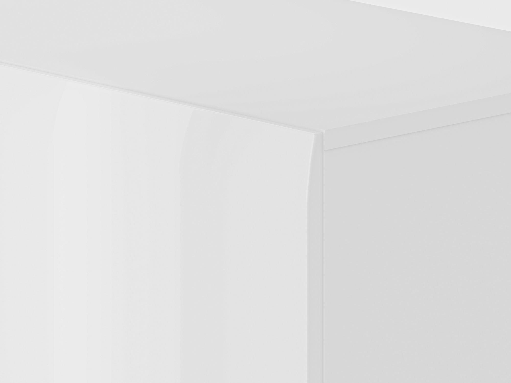 Cómoda Ophsalu 106 (Blanco + Blanco brillante)