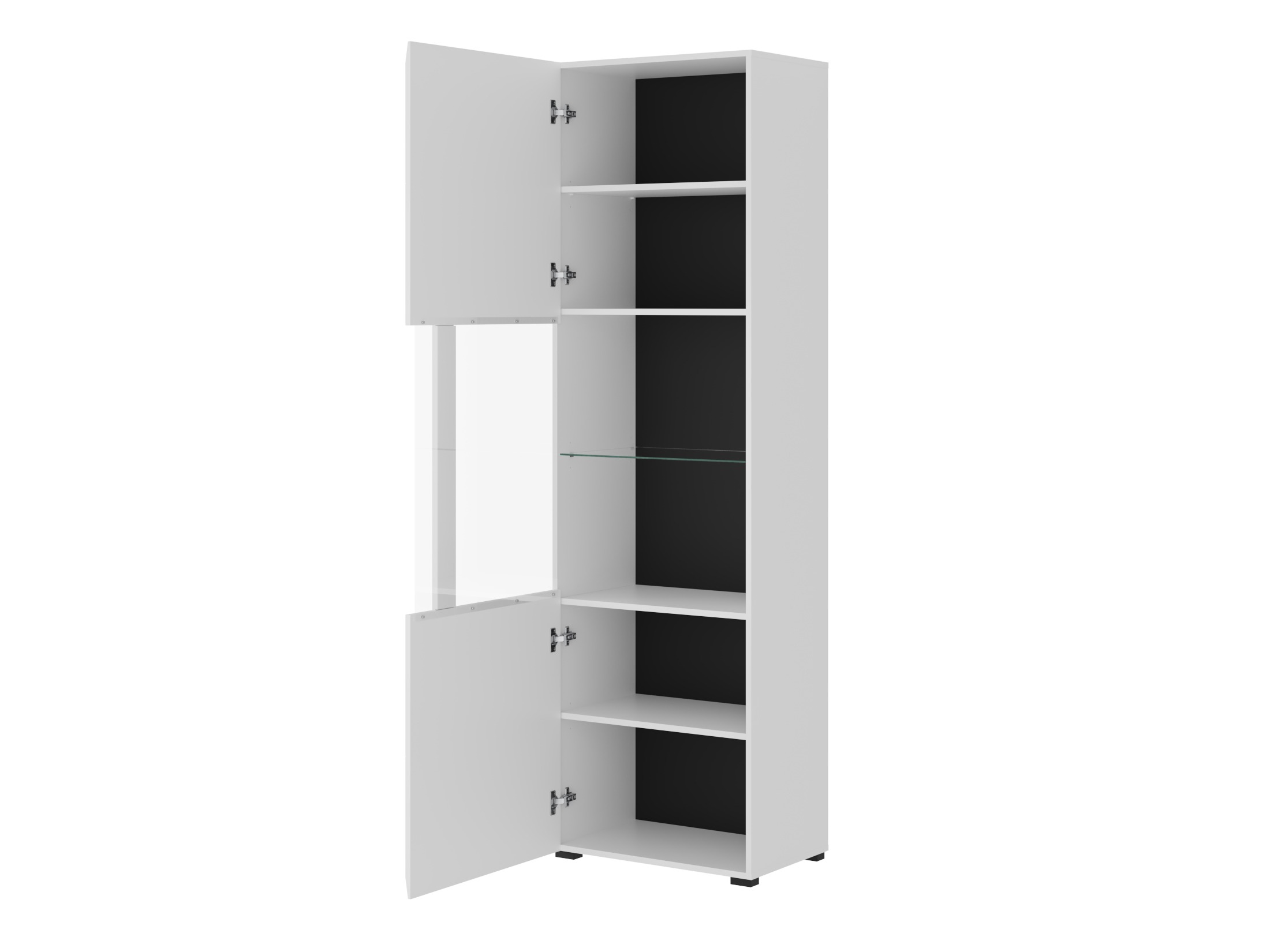 Conjunto de salón Ophsalu 111 (Blanco + Blanco brillante)