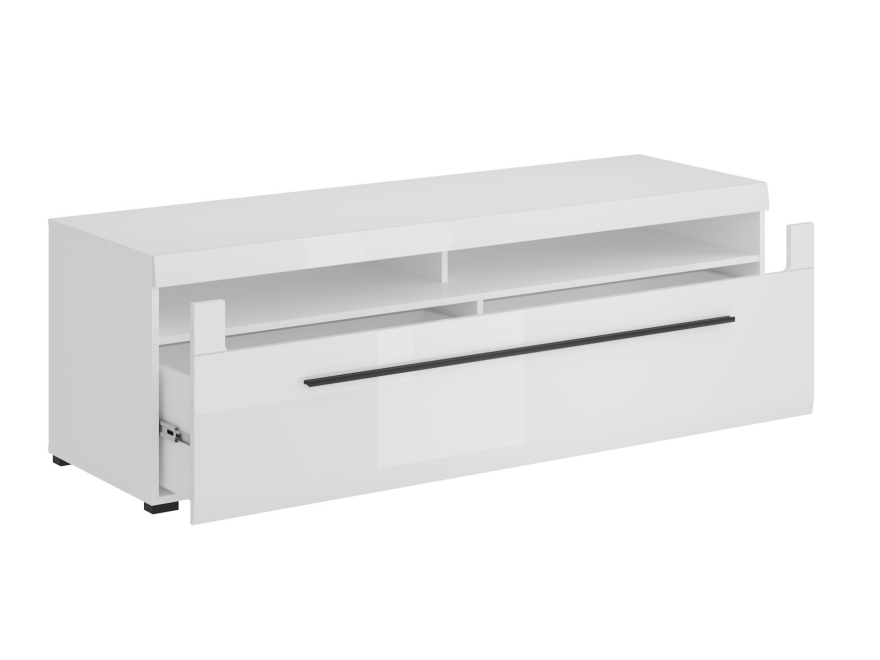 Conjunto de salón Ophsalu 111 (Blanco + Blanco brillante)