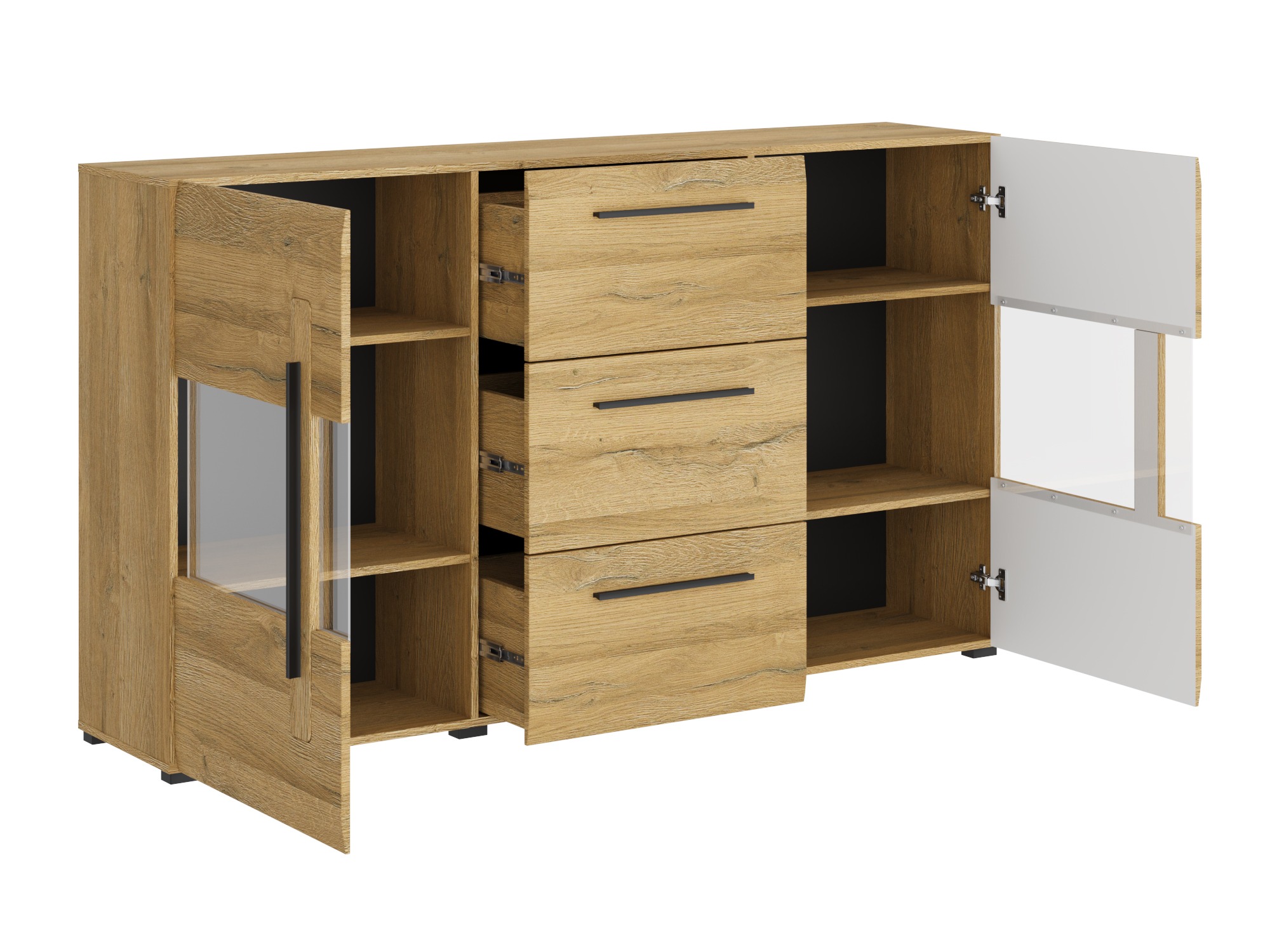 Conjunto de salón Ophsalu 112 (Roble nieto)