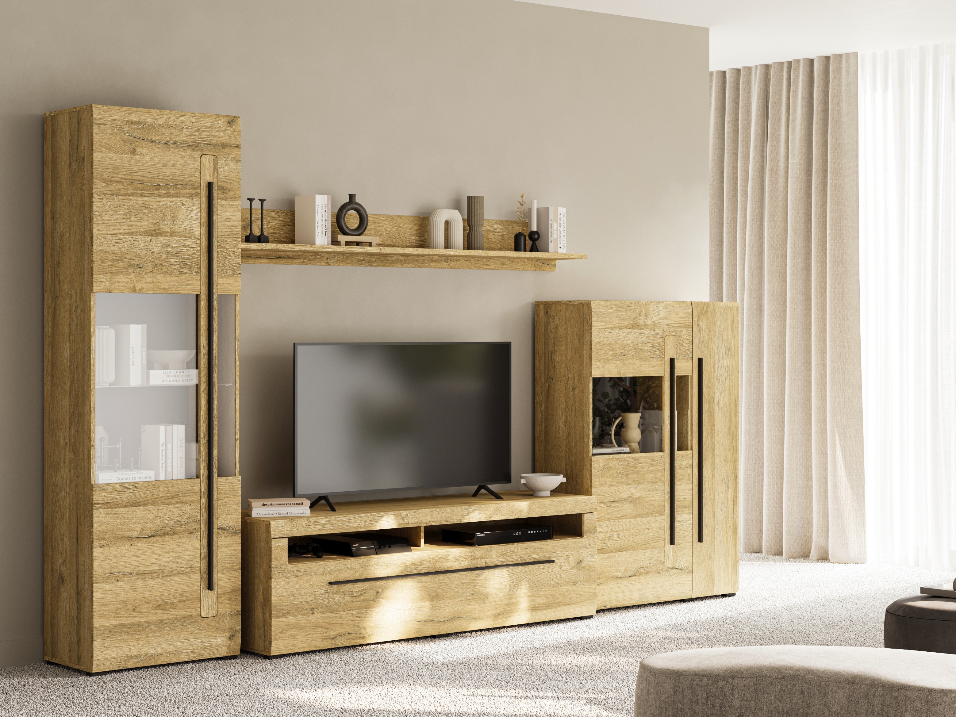 Estantería Ophsalu 110 (Roble nieto)