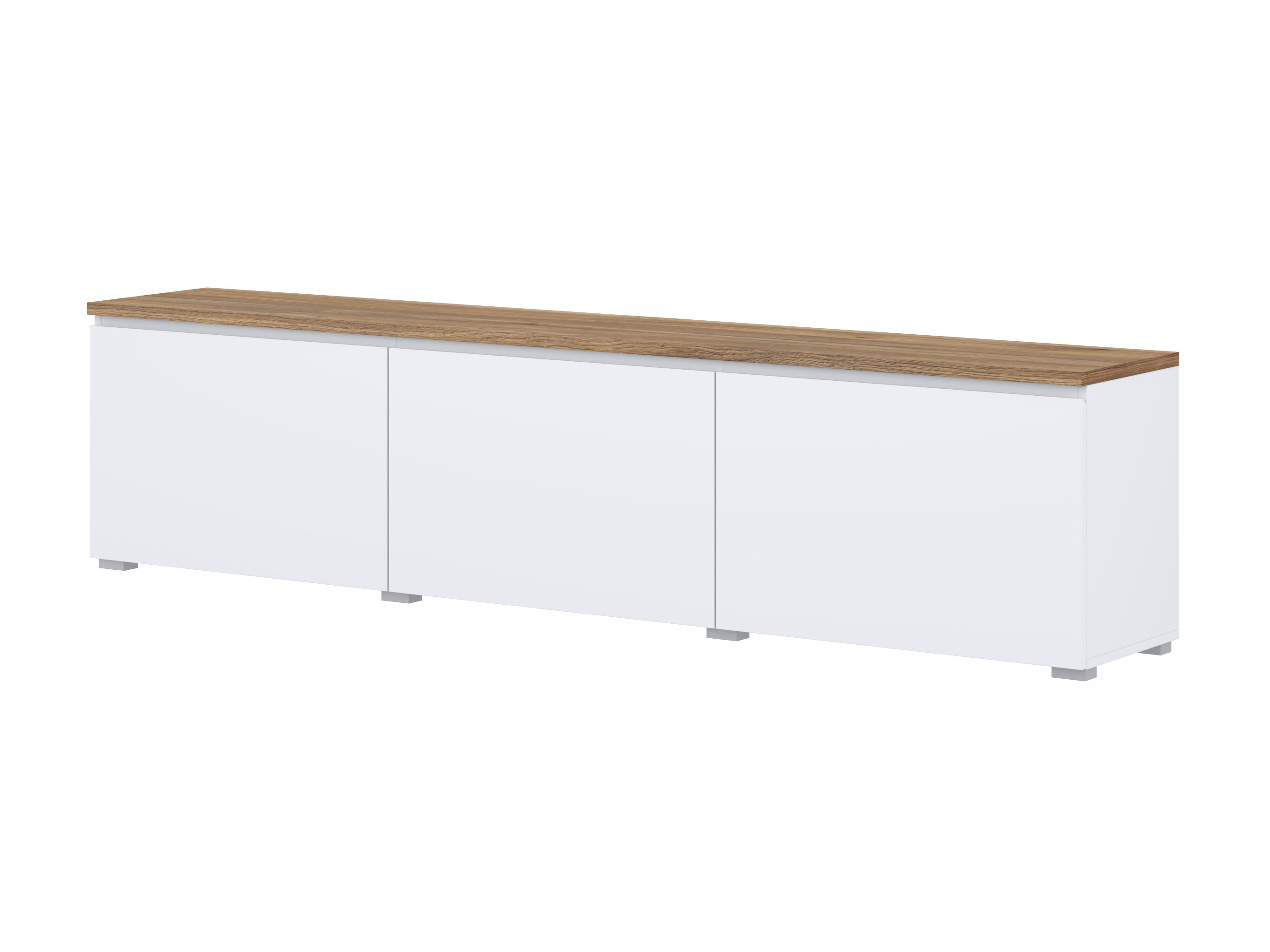 Mueble TV Baletu 113 (Blanco + Roble)