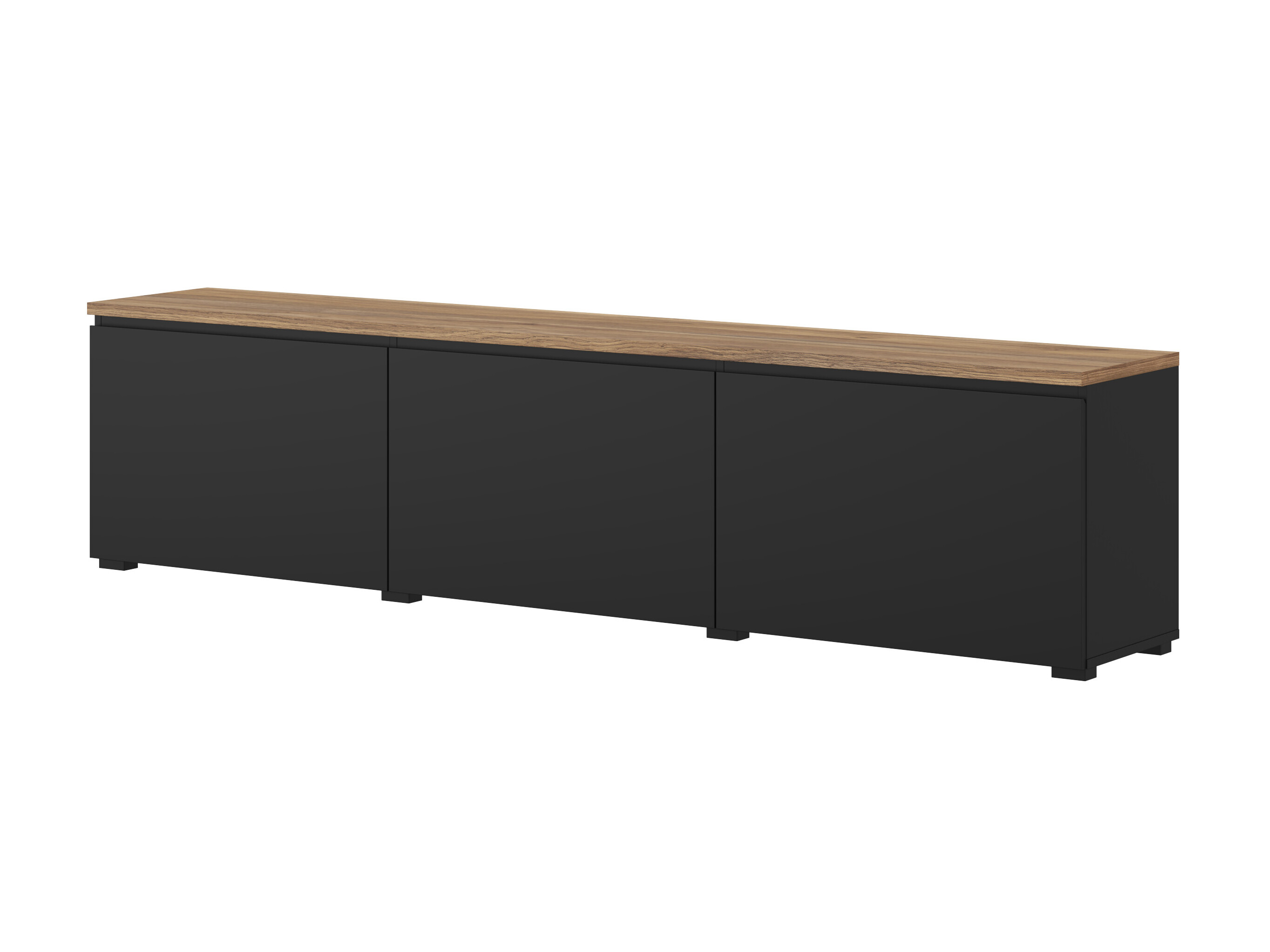 Mueble TV Baletu 113 (Negro + Roble)