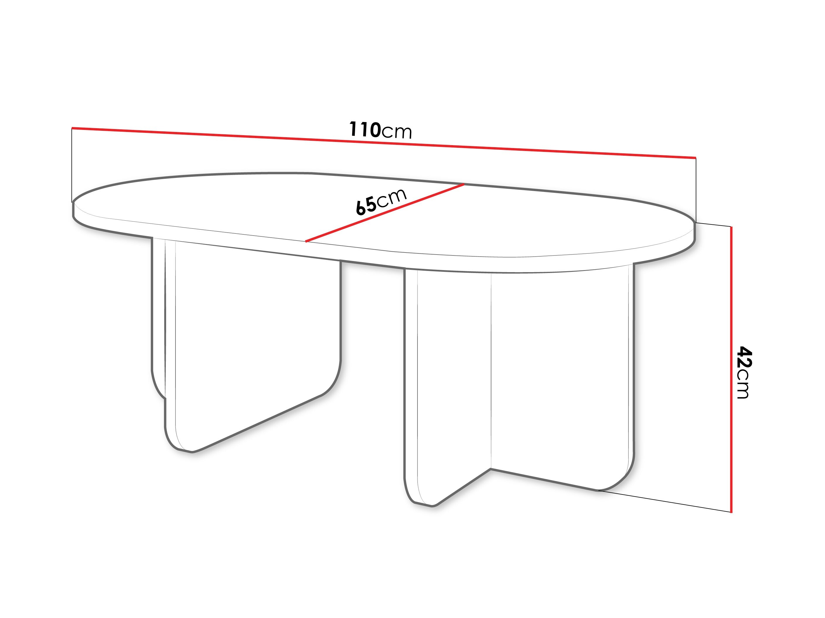 Mesa de centro Comfivo 594 (Beige)