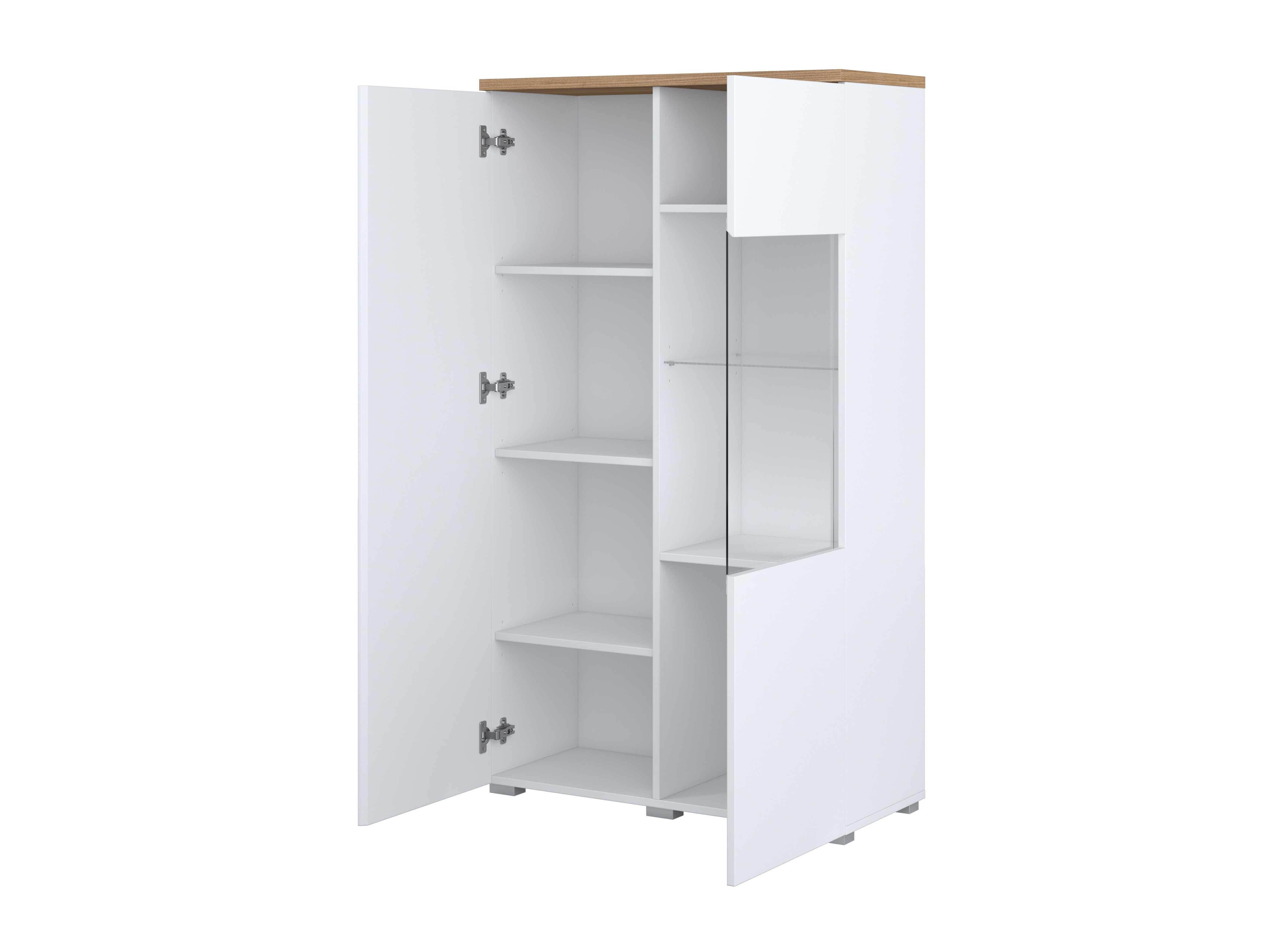 Conjunto de salón Baletu 114 (Blanco + Roble)