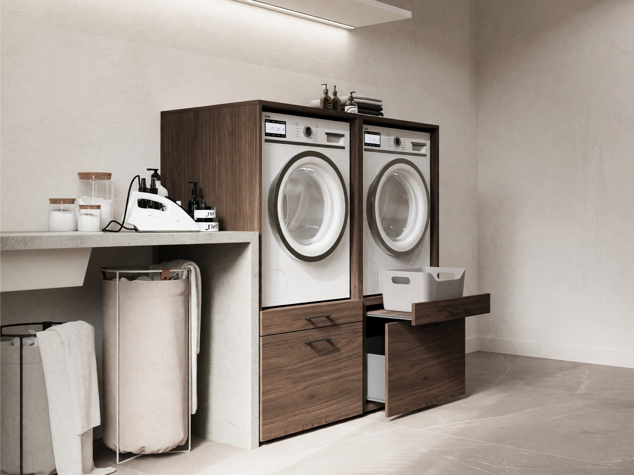Conjunto de mueble de baño Novdele 105 (Nogal)