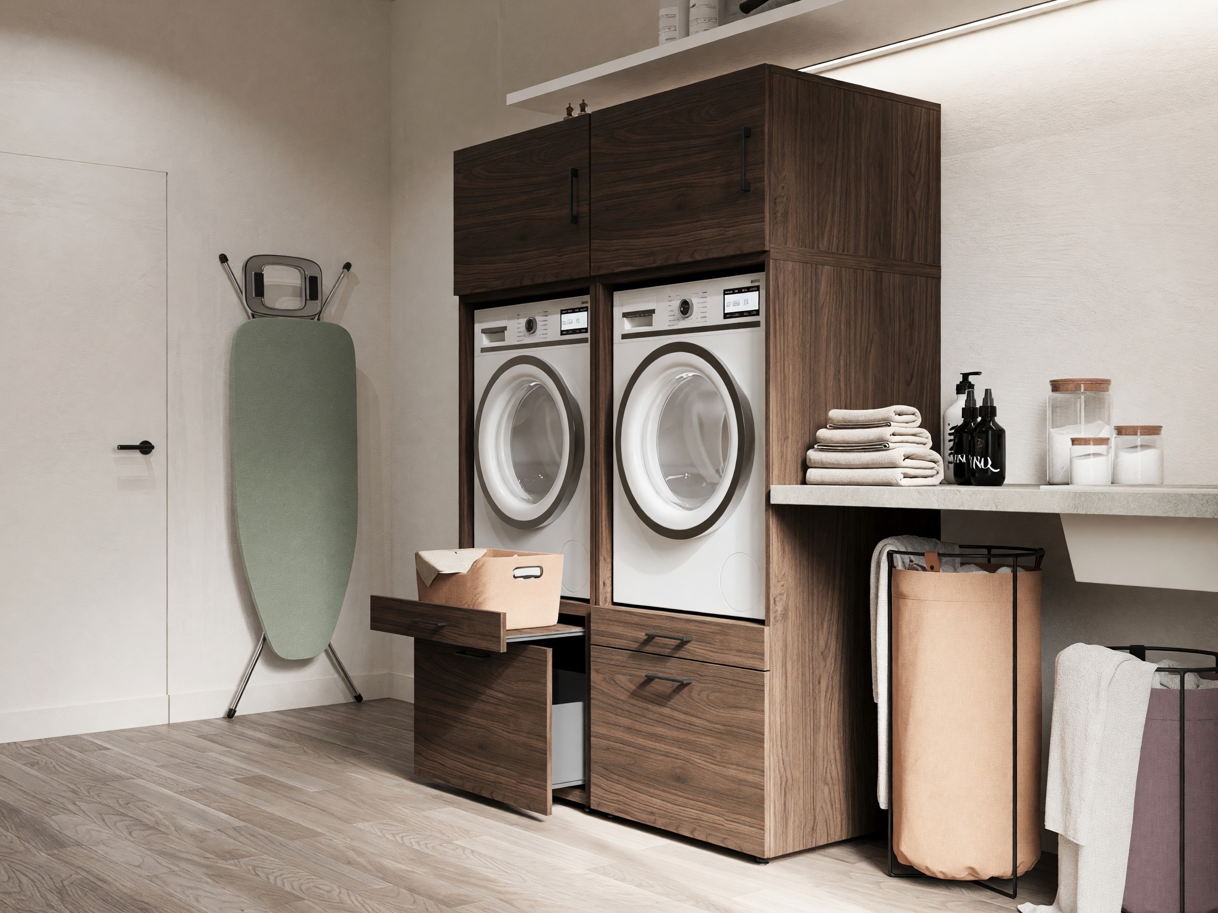 Conjunto de mueble de baño Novdele 107 (Nogal)