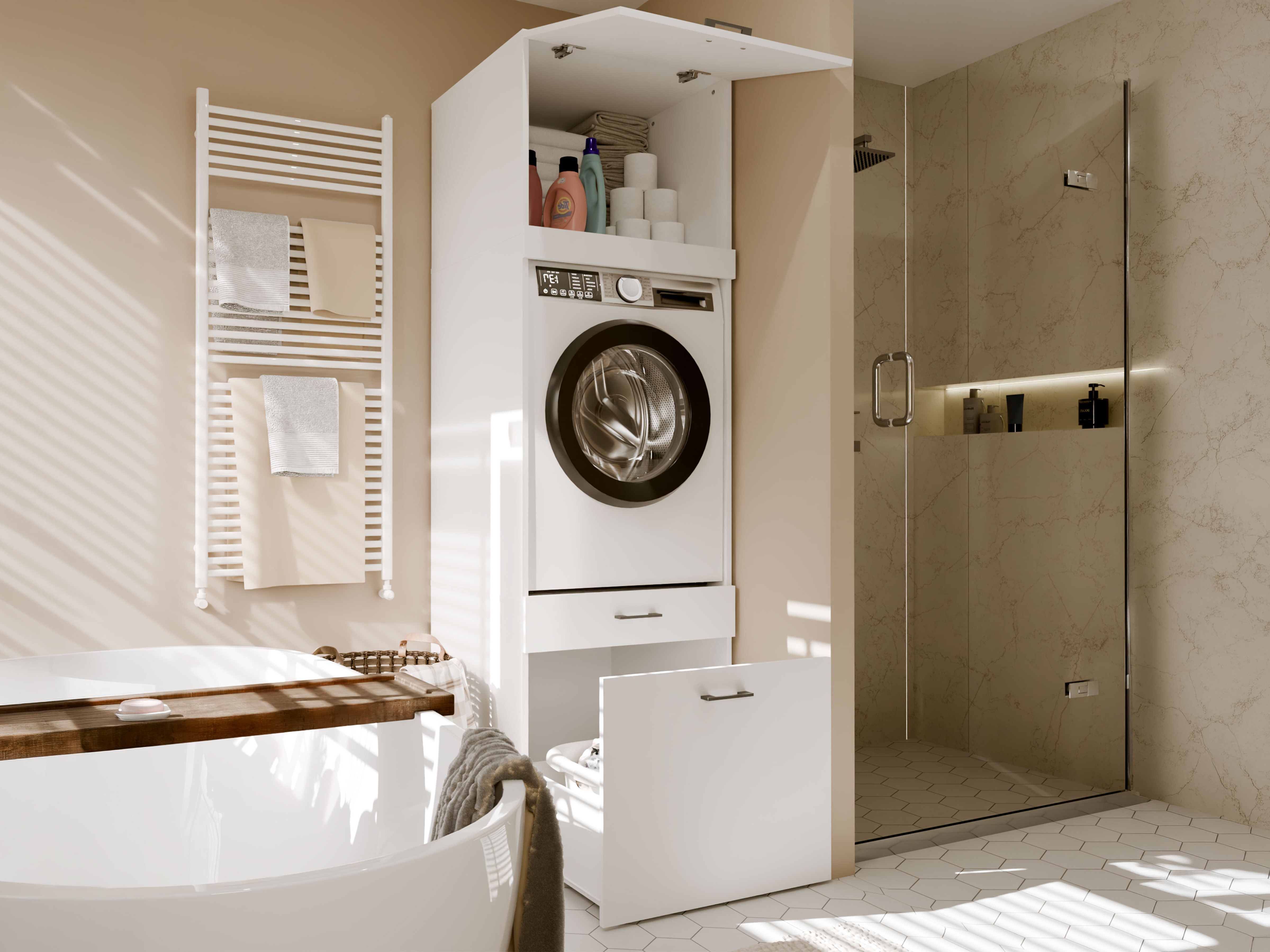 Estantería para baño Balelbo 116 (Blanco)