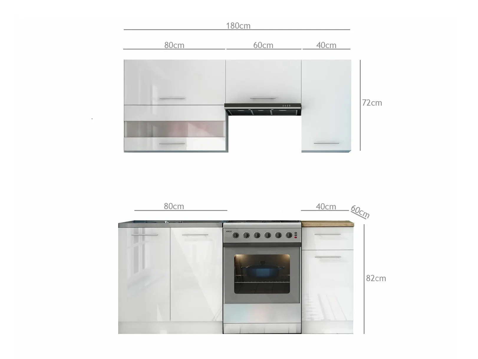 Conjunto de cocina modular Tiffa Mix 100