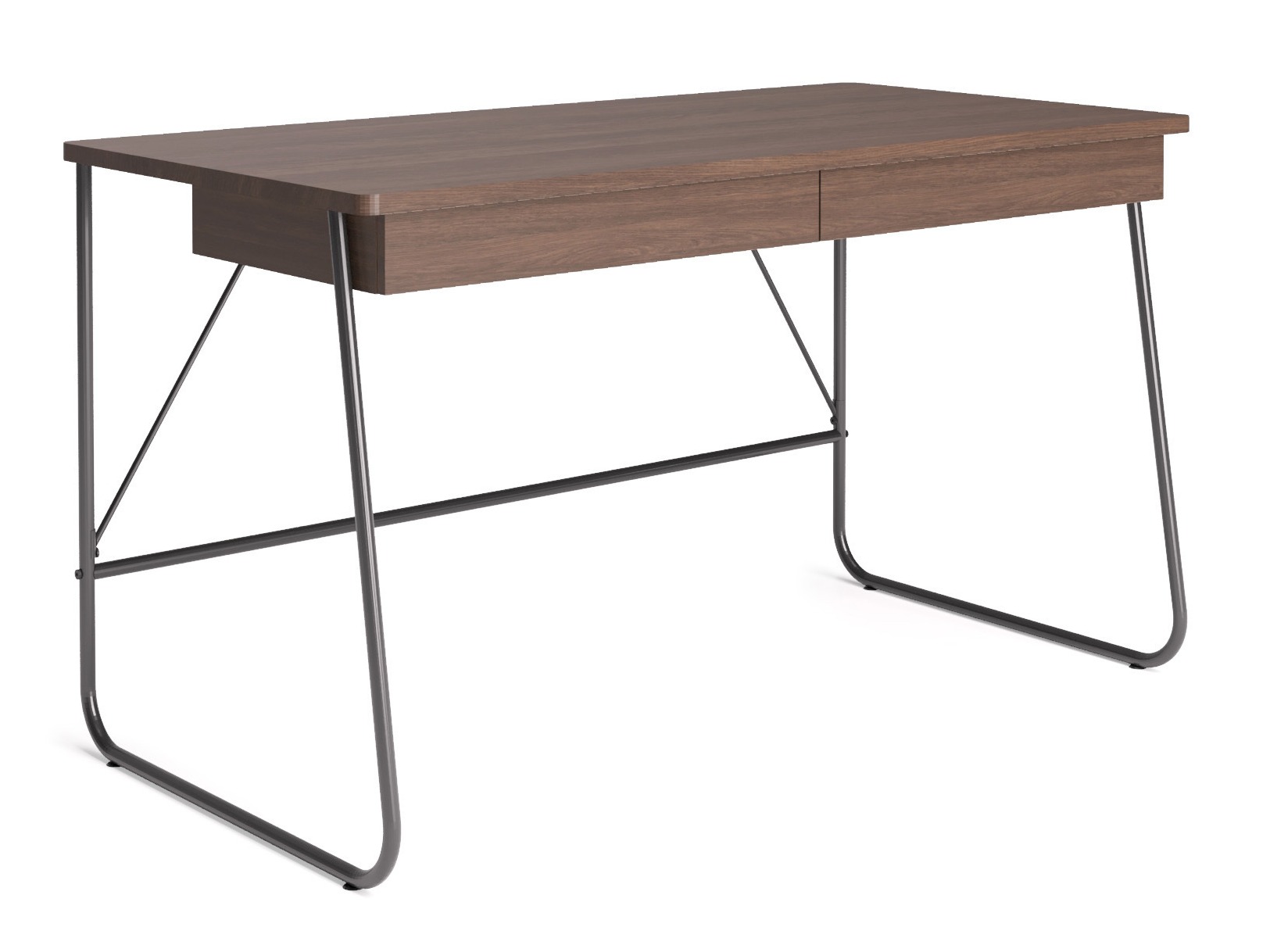 Mesa de oficina Fresno 185 (Roble oscuro)
