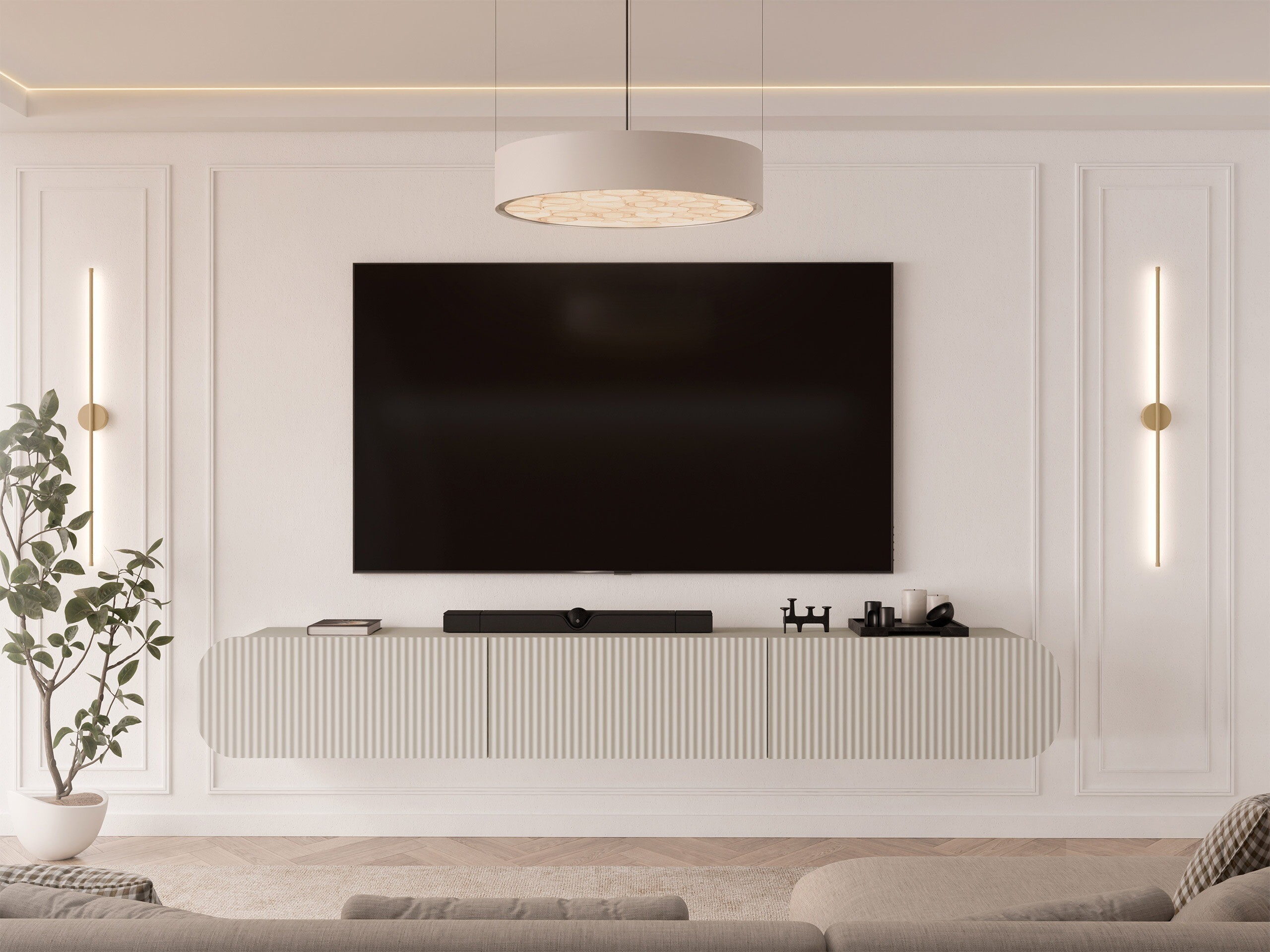 Mueble TV Comfivo Amorus (Beige)