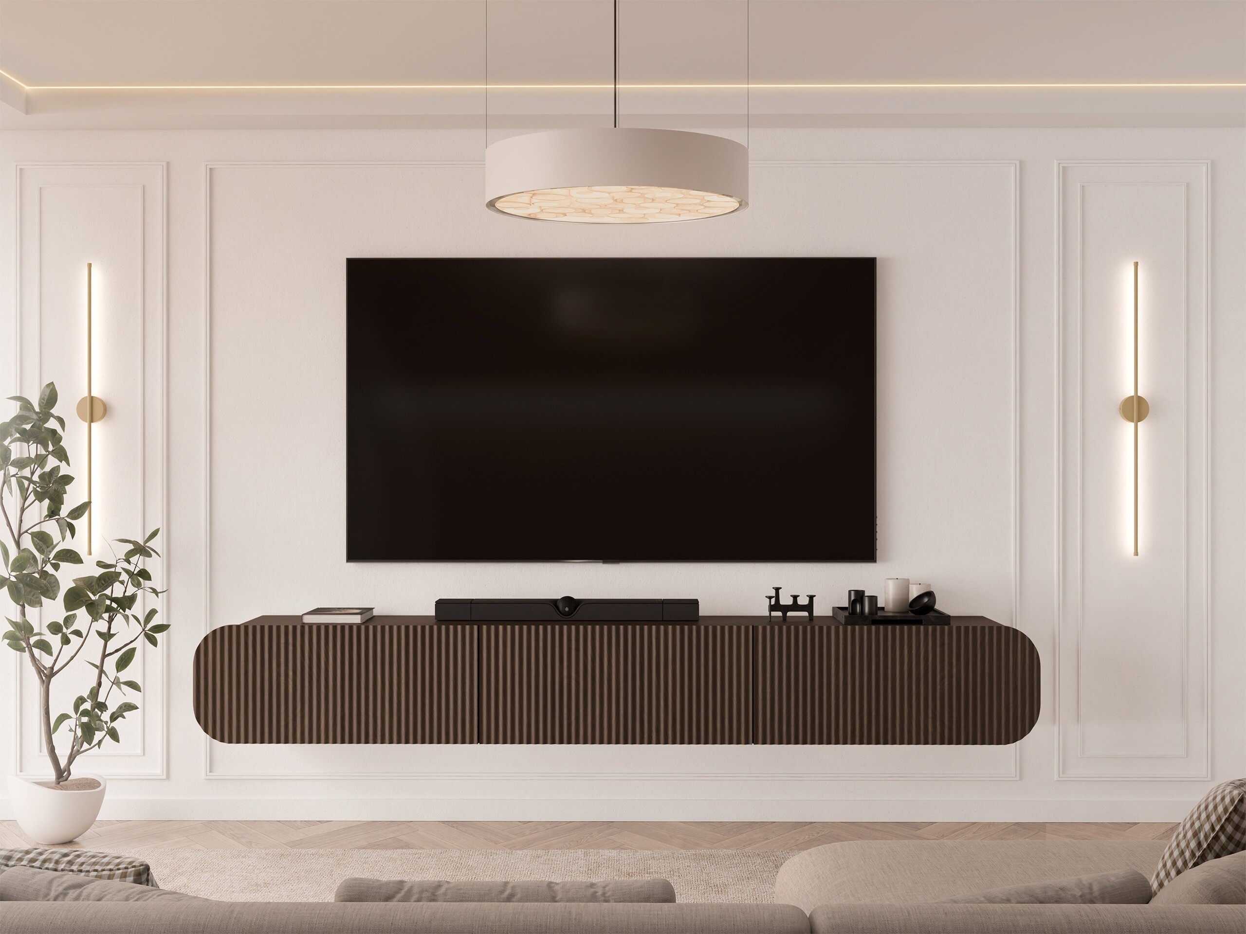 Mueble TV Comfivo Amorus (Roble oscuro)