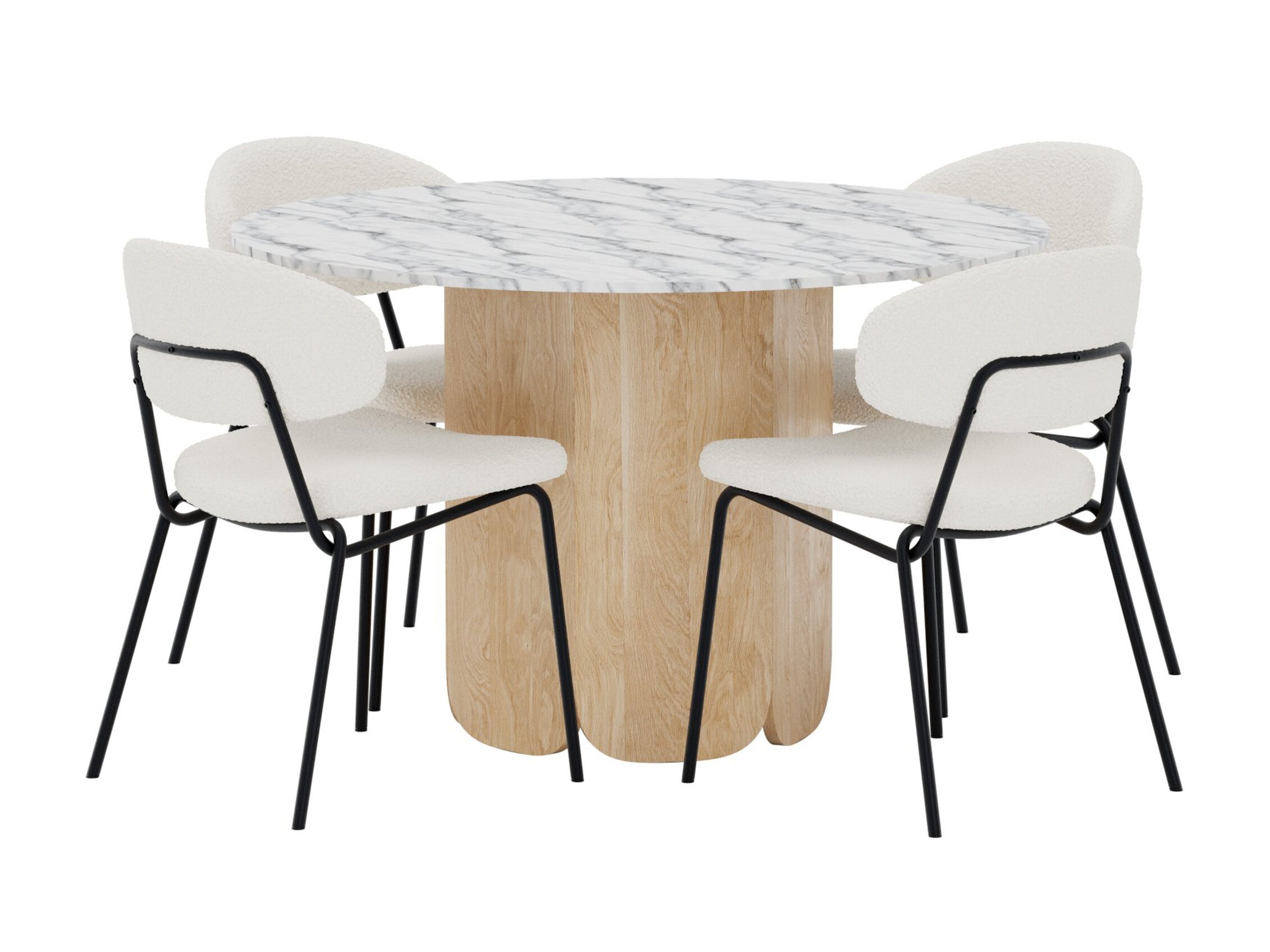 Conjunto de mesas y sillas para comedor Dallas 5369