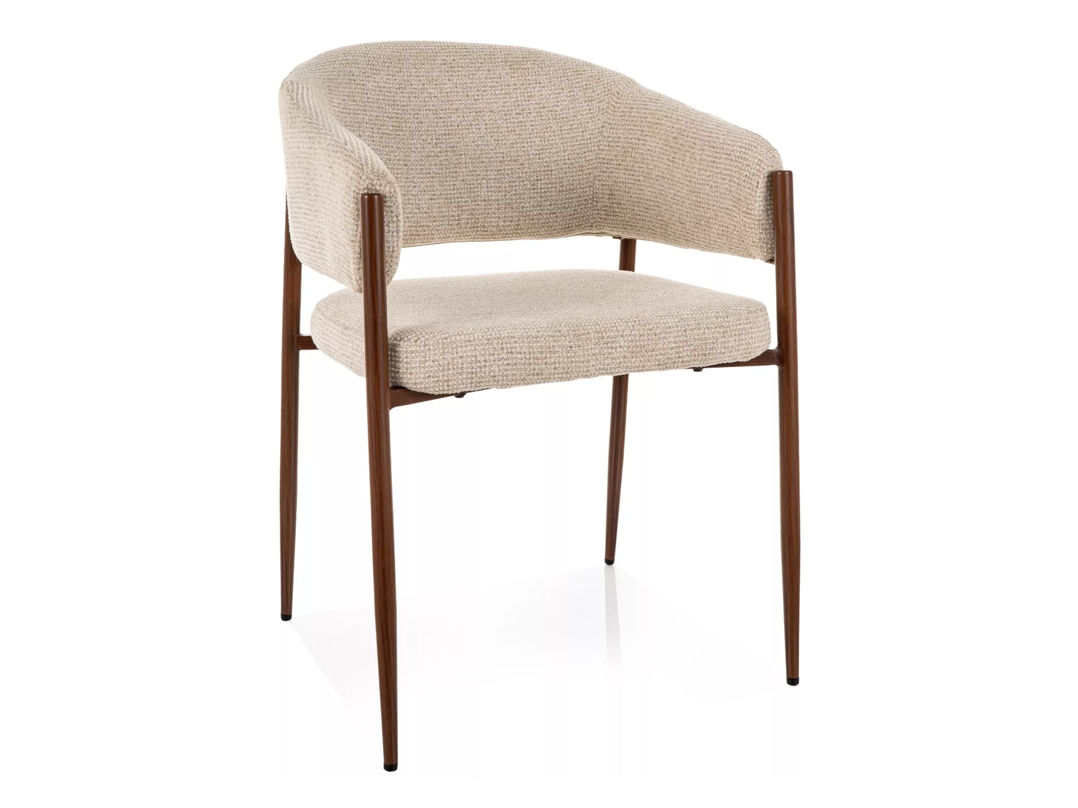 Silla Detroit 1053 (Beige claro + Nogal)