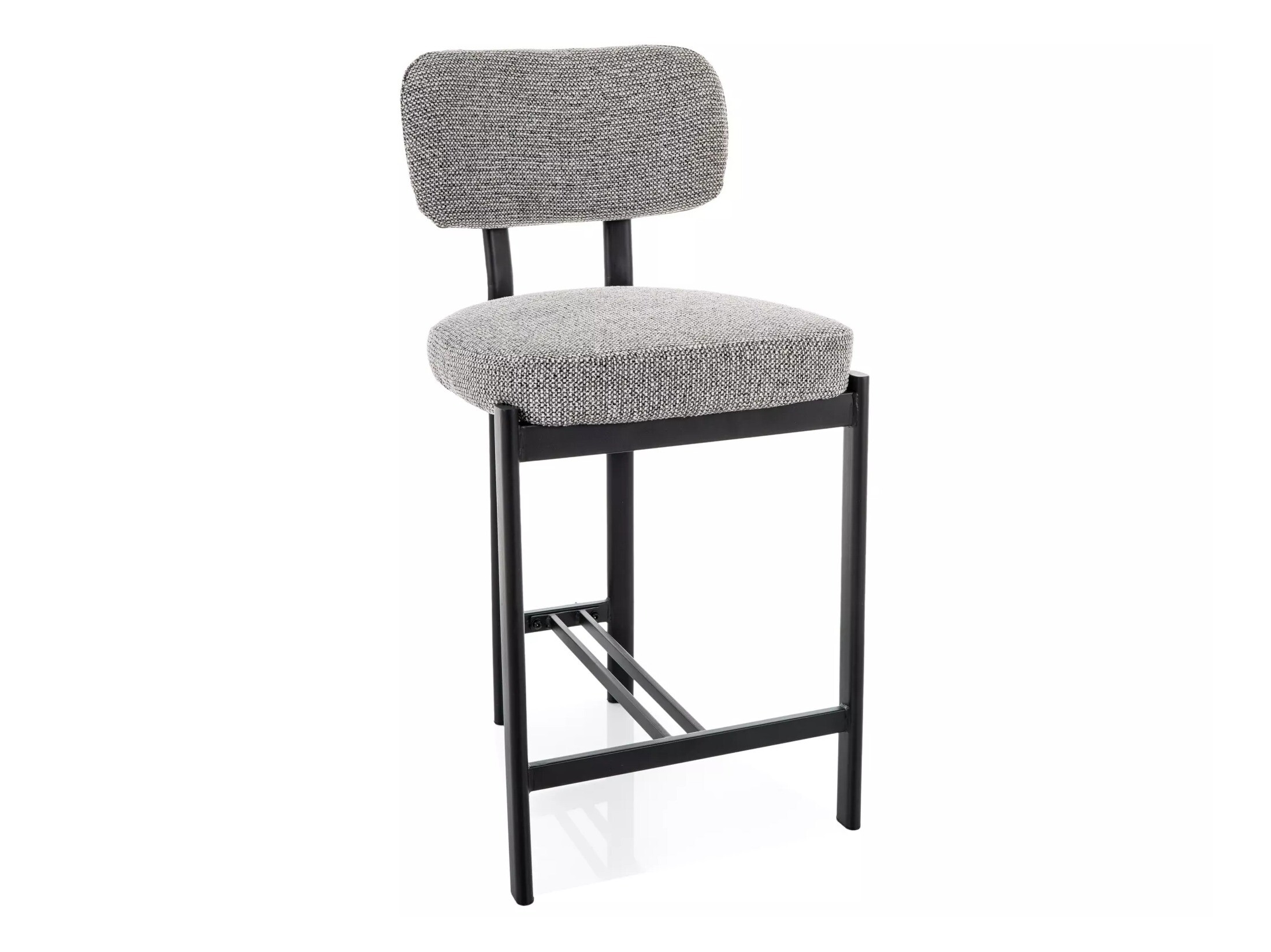 Taburete alto Detroit 956 (Gris claro + Negro mate)