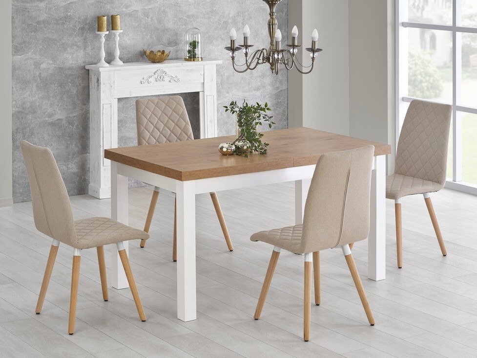 Mesa Houston 559 (Roble lancelote + Blanco)