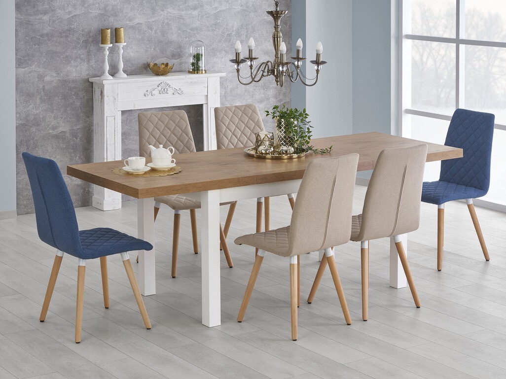 Mesa Houston 559 (Roble lancelote + Blanco)