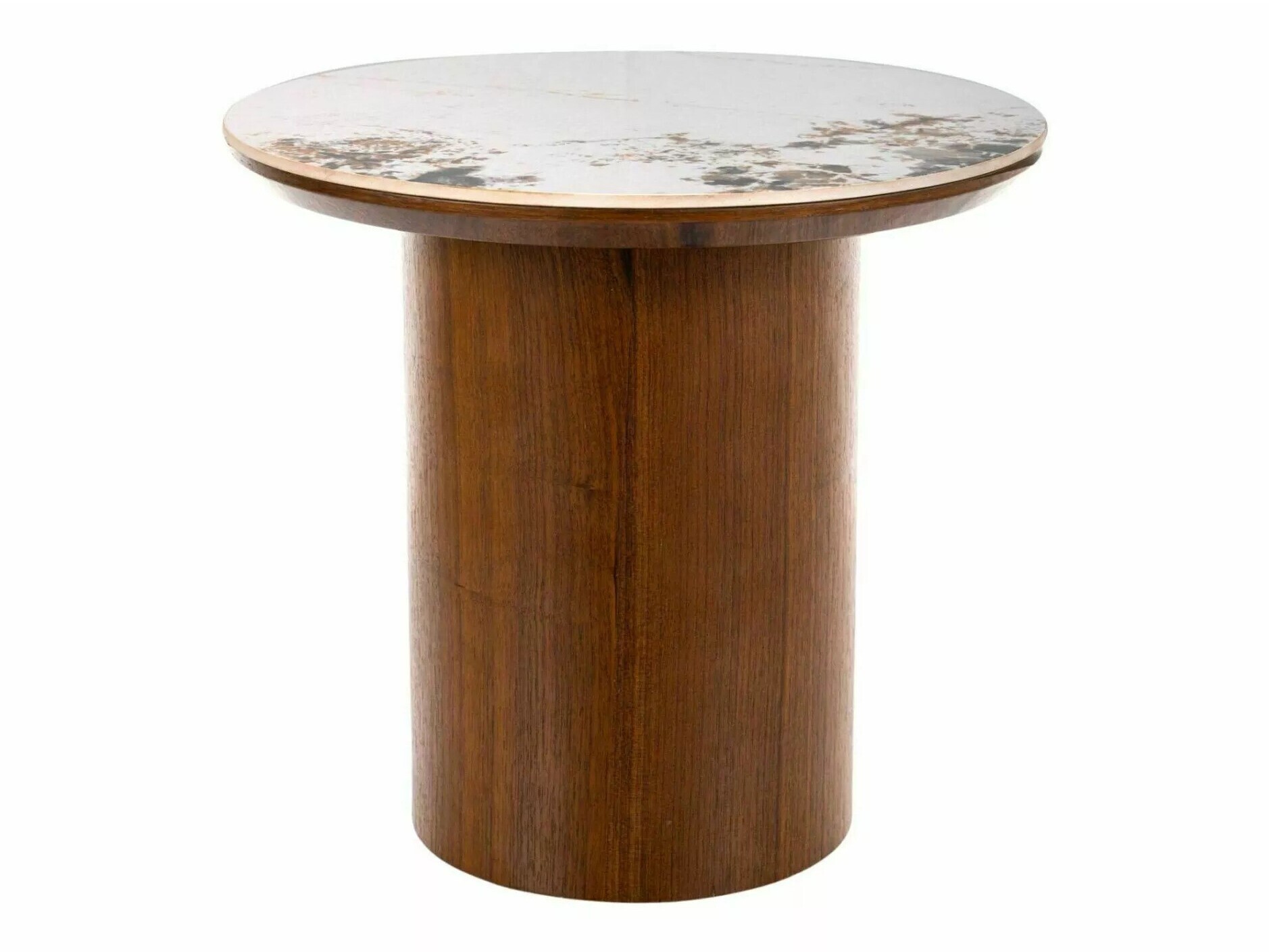 Mesa auxiliar Detroit 1058 (Piedra Diseño + Nogal)
