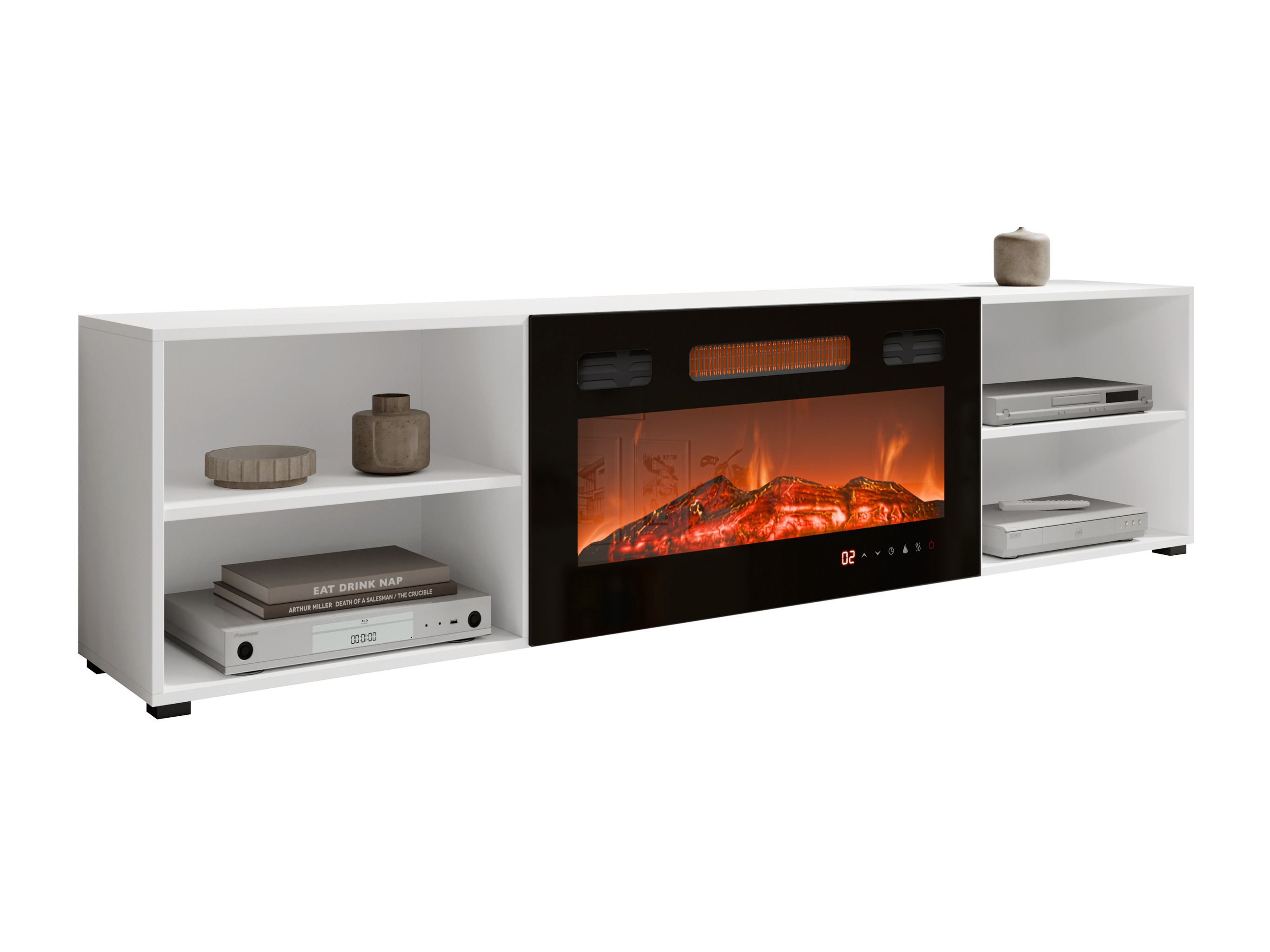 Mueble TV Charlotte 191 (Blanco + Negro)