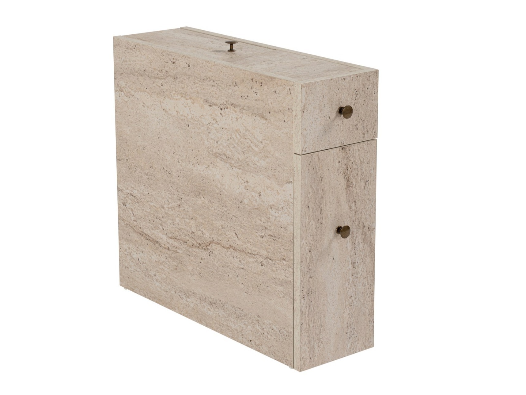 Armario de pie para baño Kailua 183 (Travertino claro)