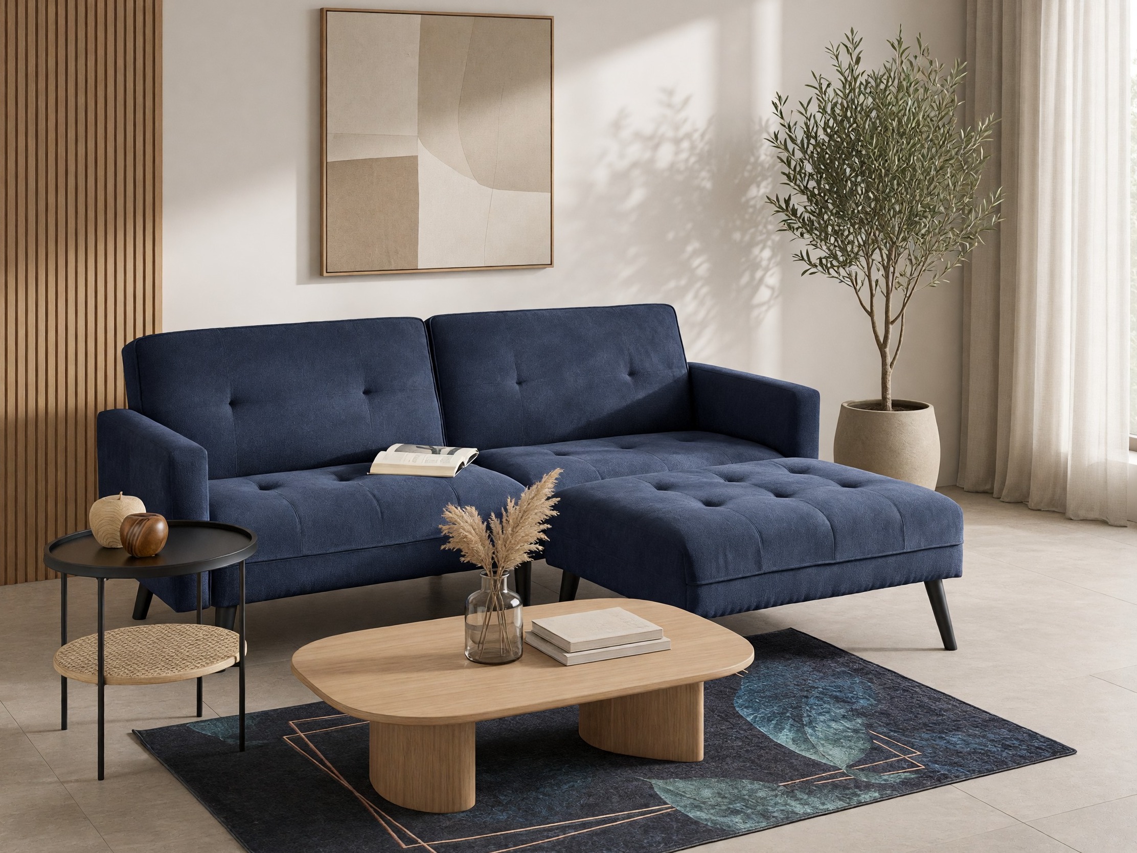 Conjunto de muebles tapizado Houston 1732 (Azul)
