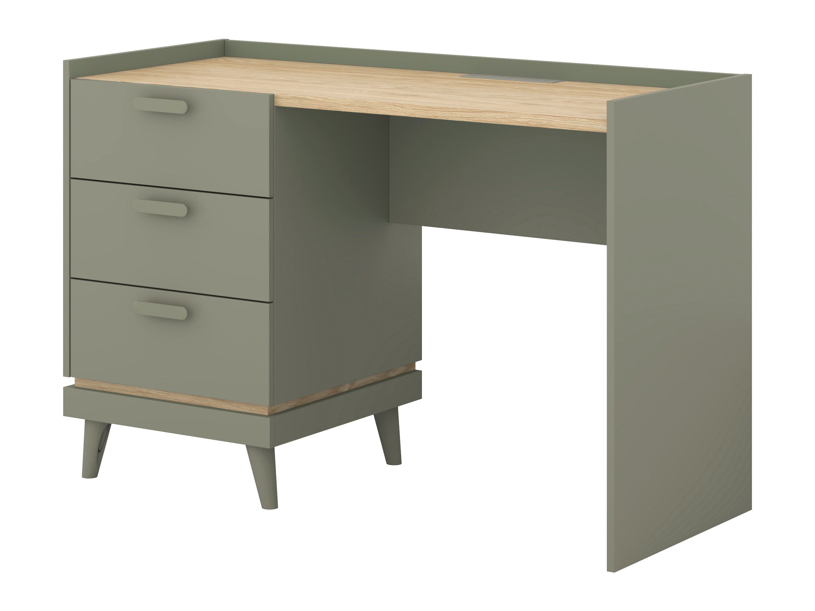 Mesa de oficina Fertalu 103 (Verde + Roble)