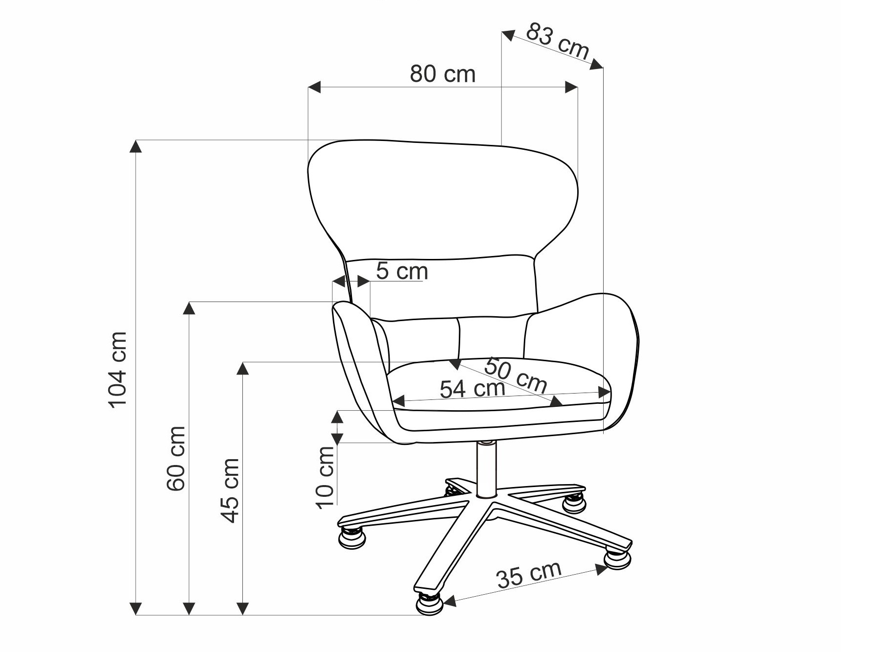 Sillón Houston 1598 (Gris)