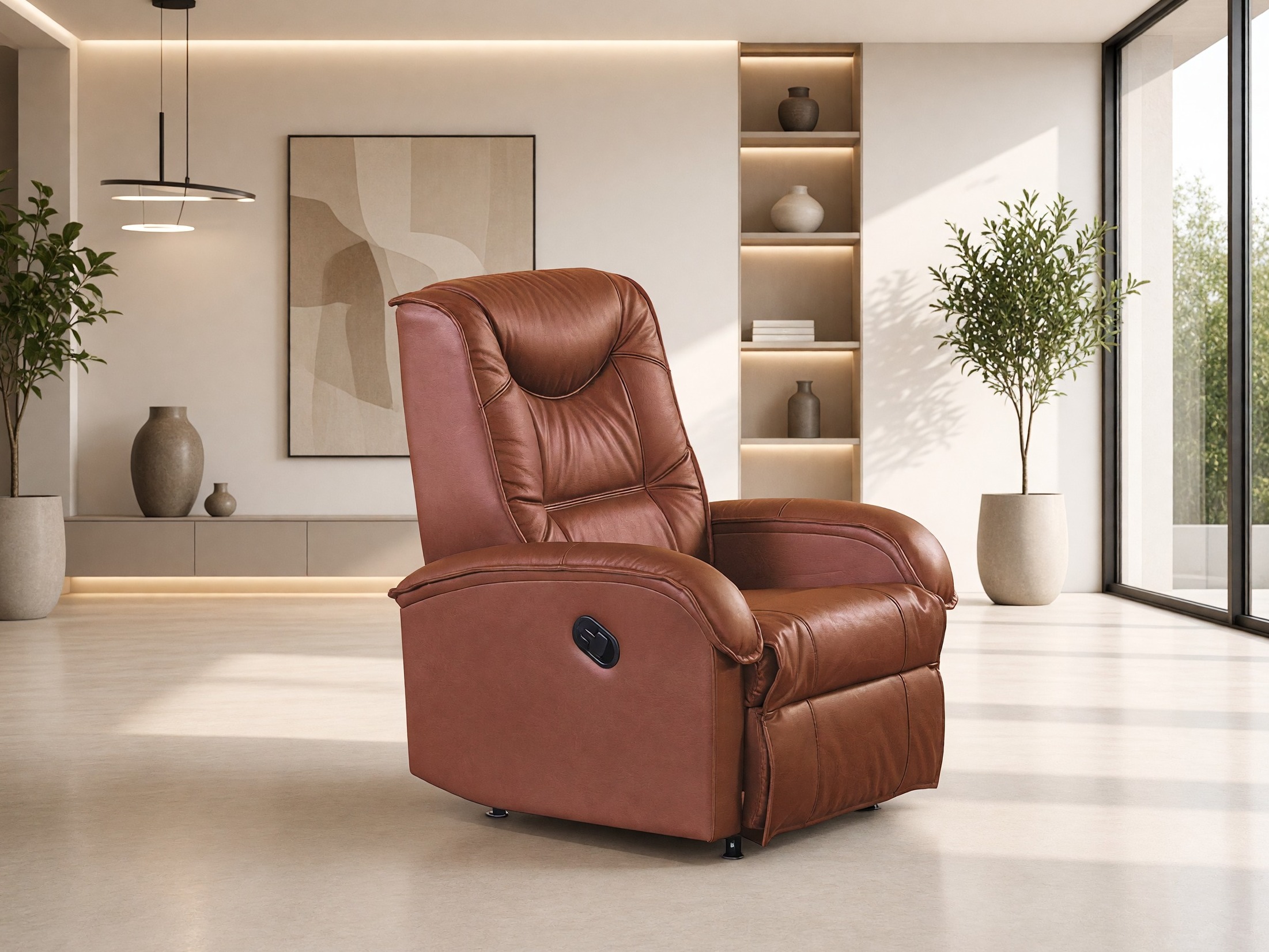 Sillón reclinable Houston 564 (Marrón)