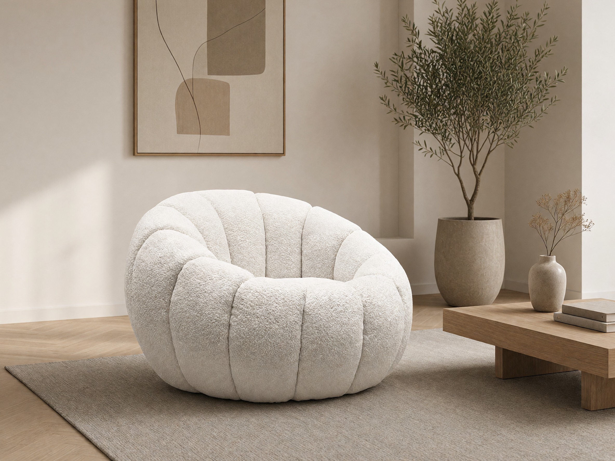 Sillón Houston Lana (Crema)