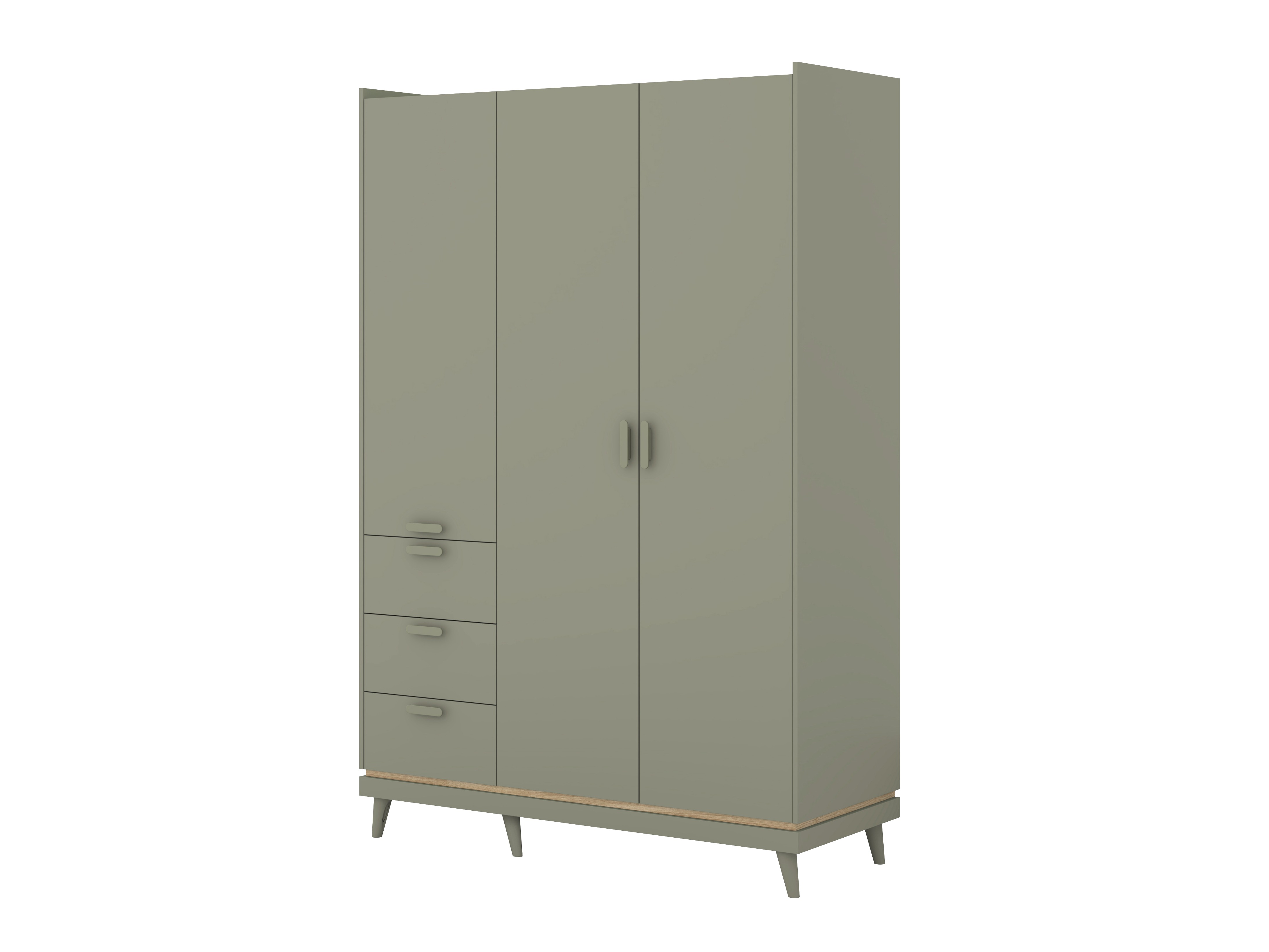 Armario Fertalu 100 (Verde + Roble)