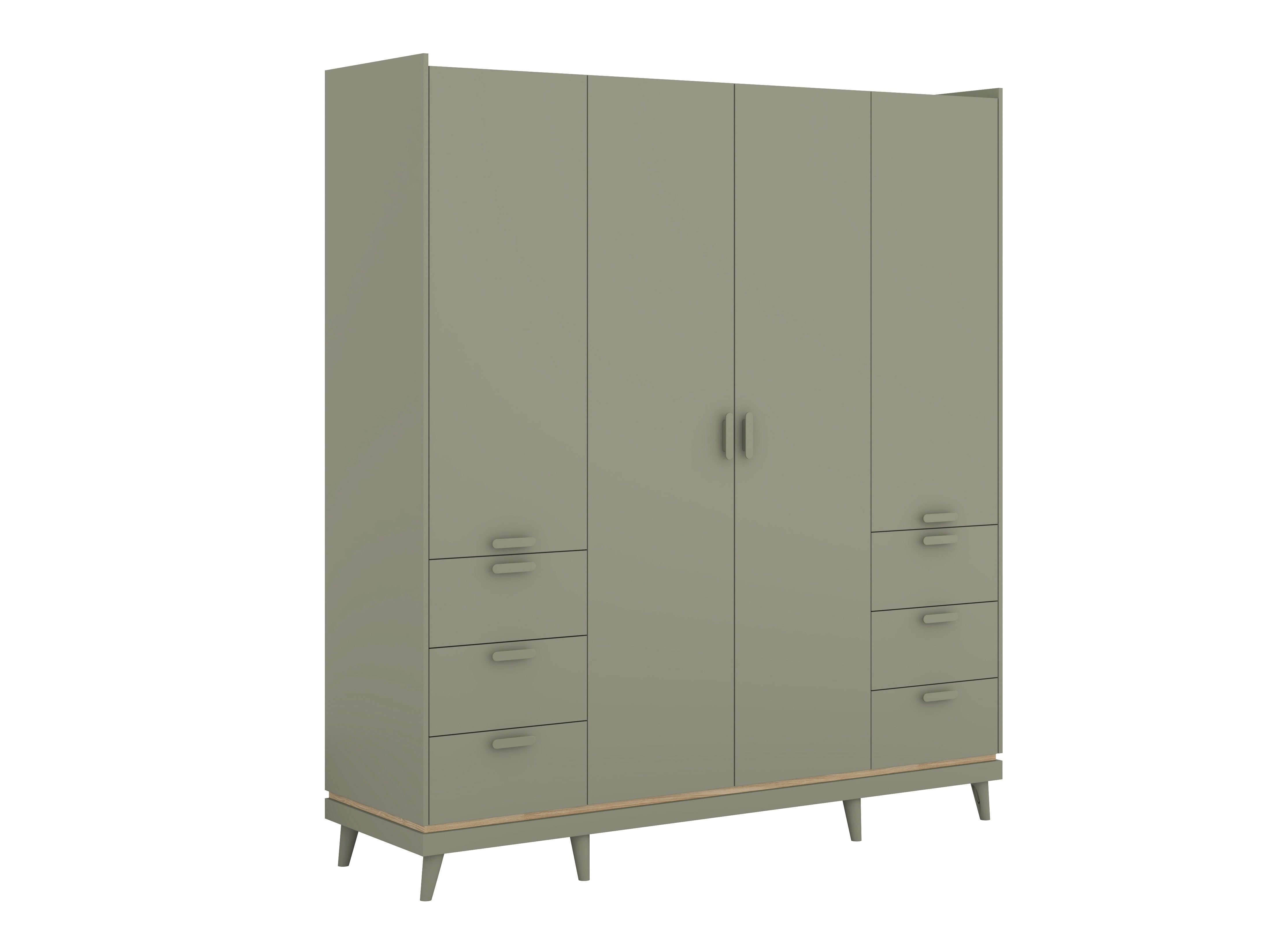 Armario Fertalu 101 (Verde + Roble)