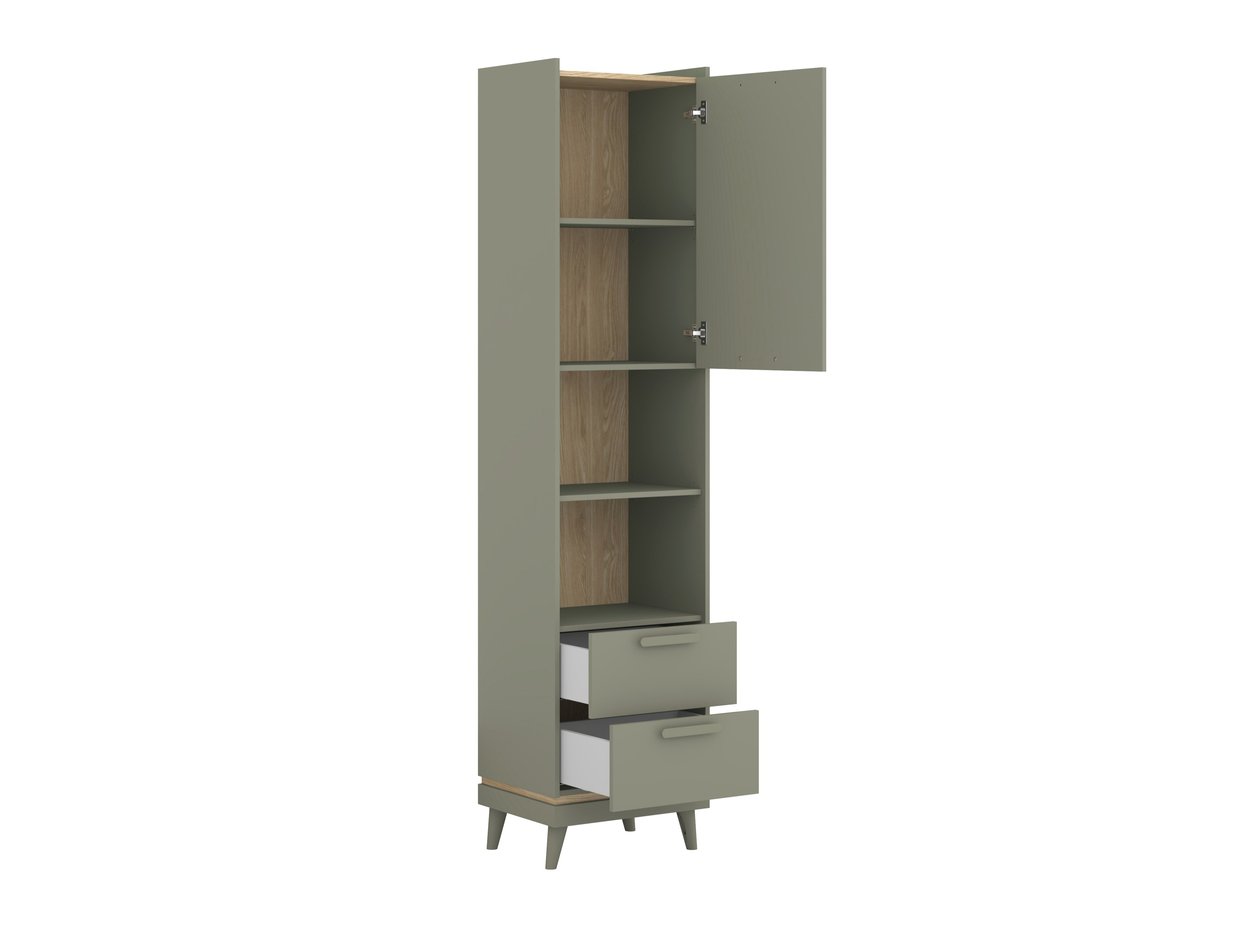 Estantería Fertalu 106 (Verde + Roble)