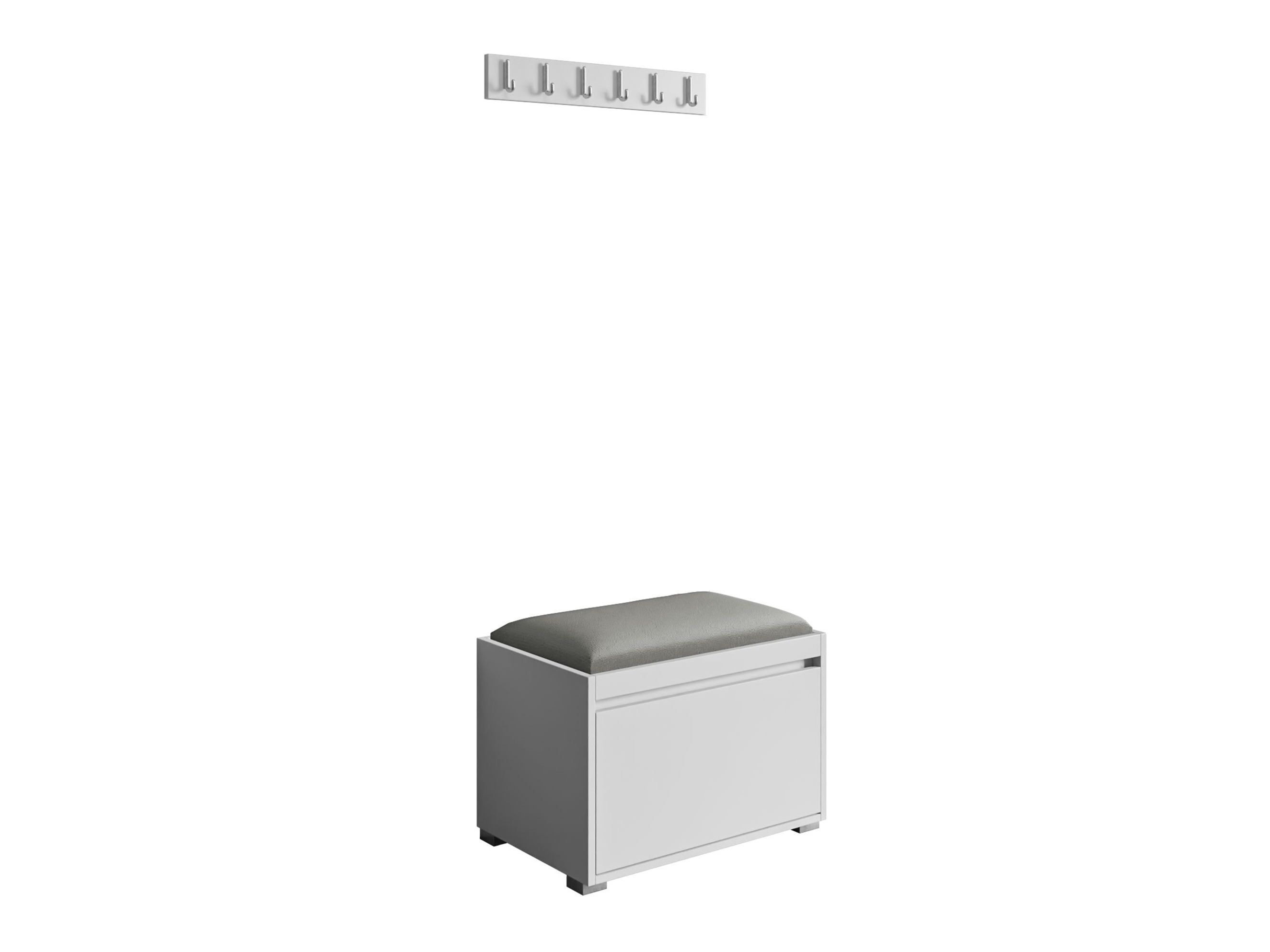 Conjunto para recibidor Comfivo Pinus VIII (Blanco + Polo 894)