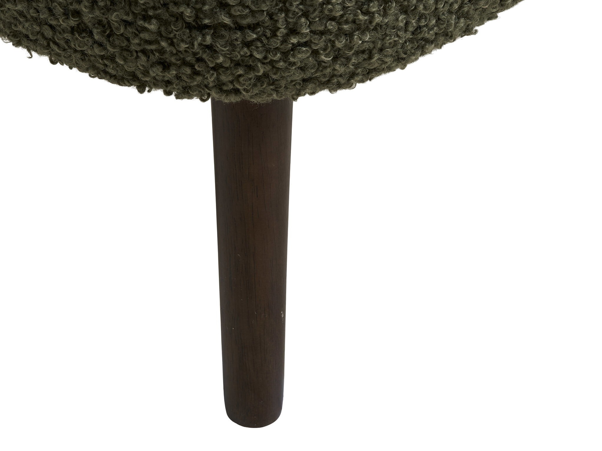 Banco tapizado Brea 344 (Verde + Madera oscura)