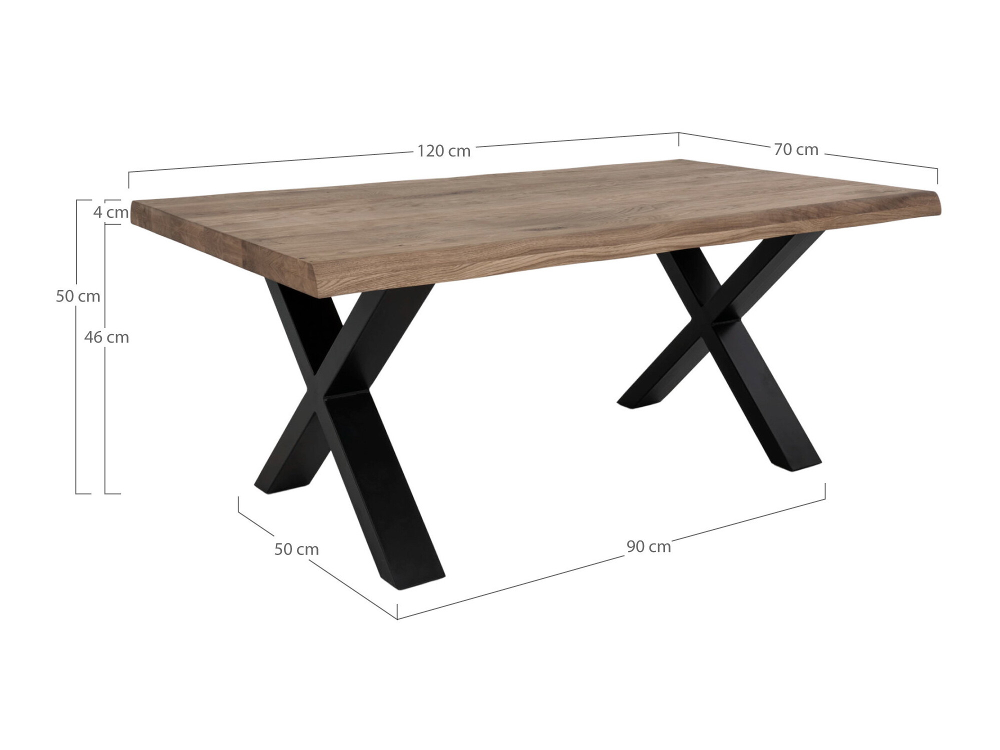Mesa de centro Brea 341 (Roble oscuro)