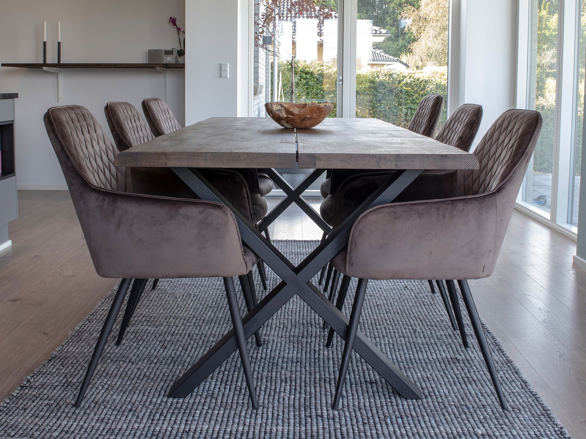 Conjunto de mesas y sillas para comedor Brea 348