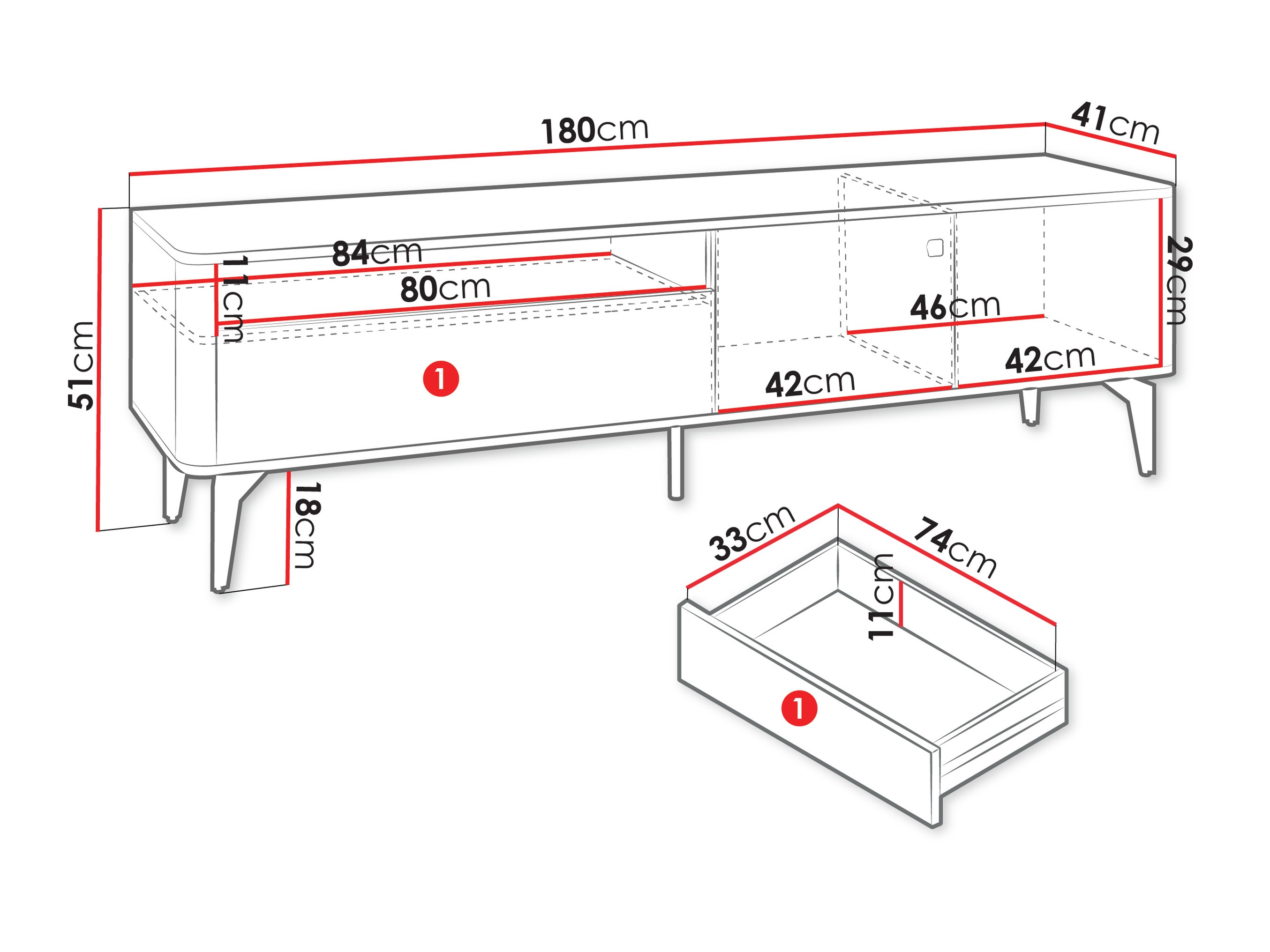 Mueble TV Telivo 105