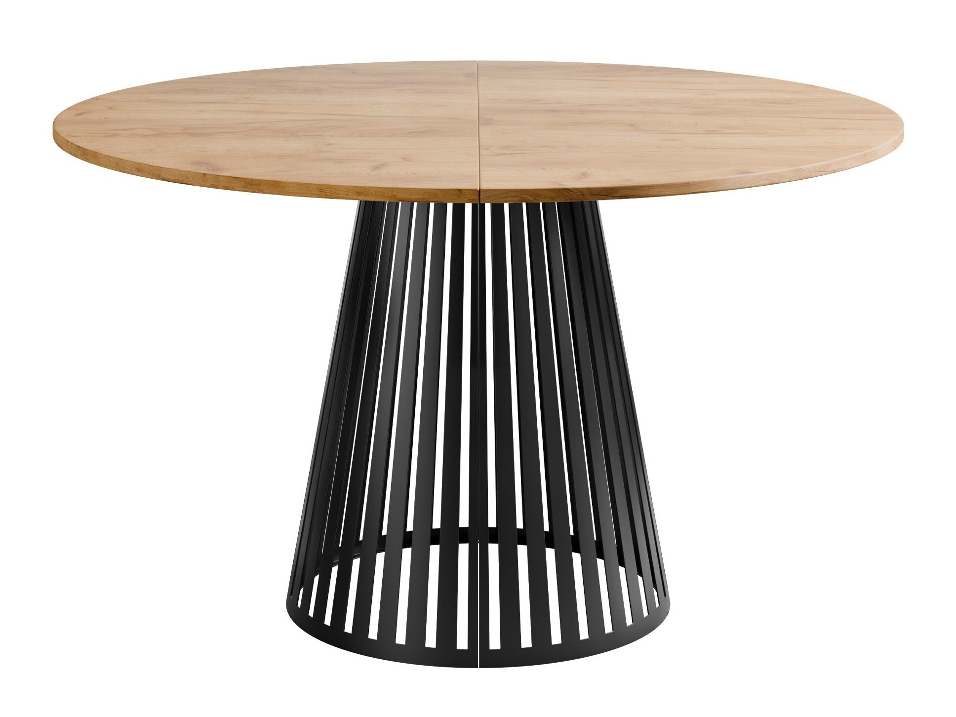 Mesa Prudentia (Roble dorado artesanal + Negro)