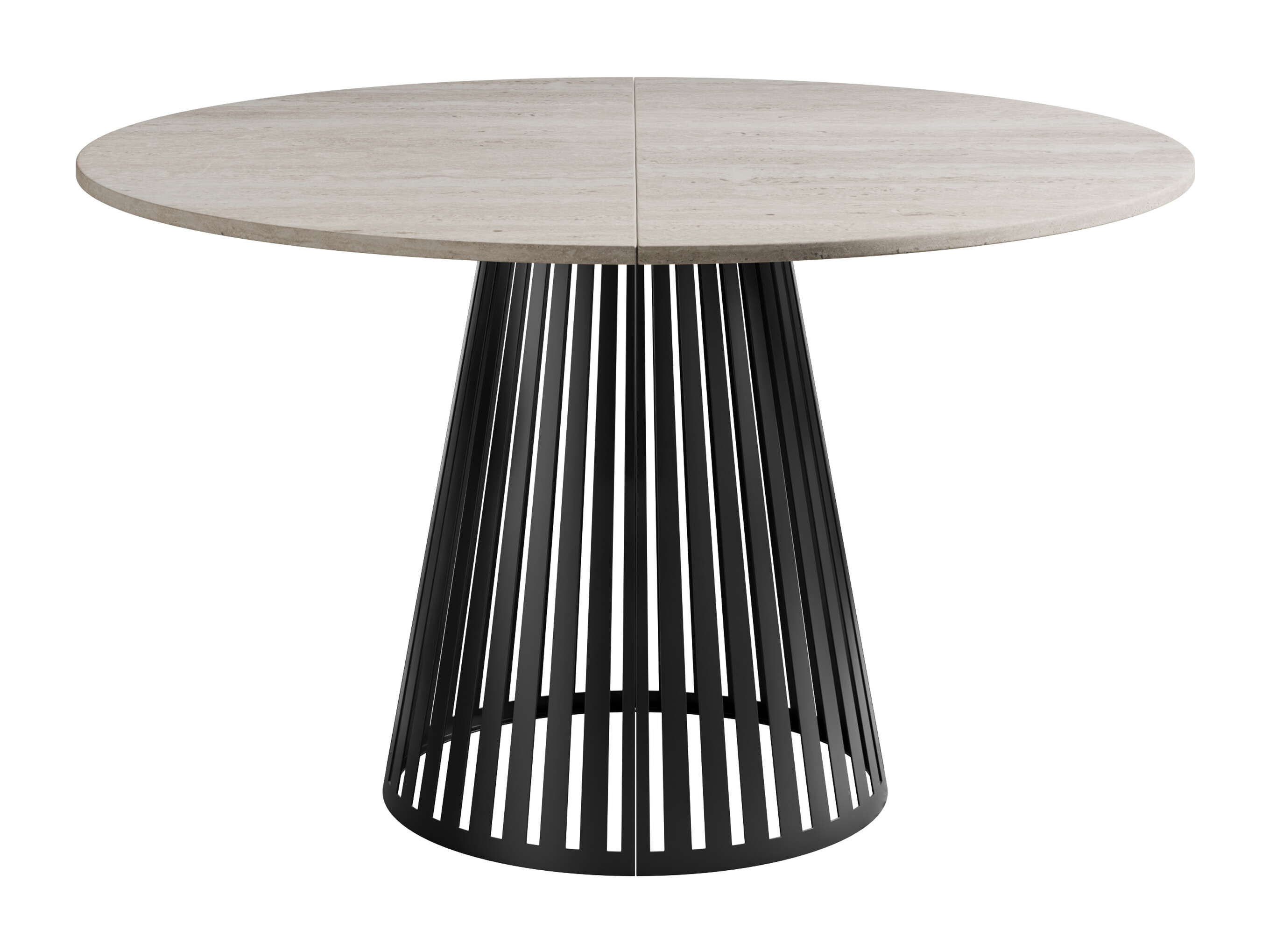 Mesa Prudentia (Travertino claro + Negro)