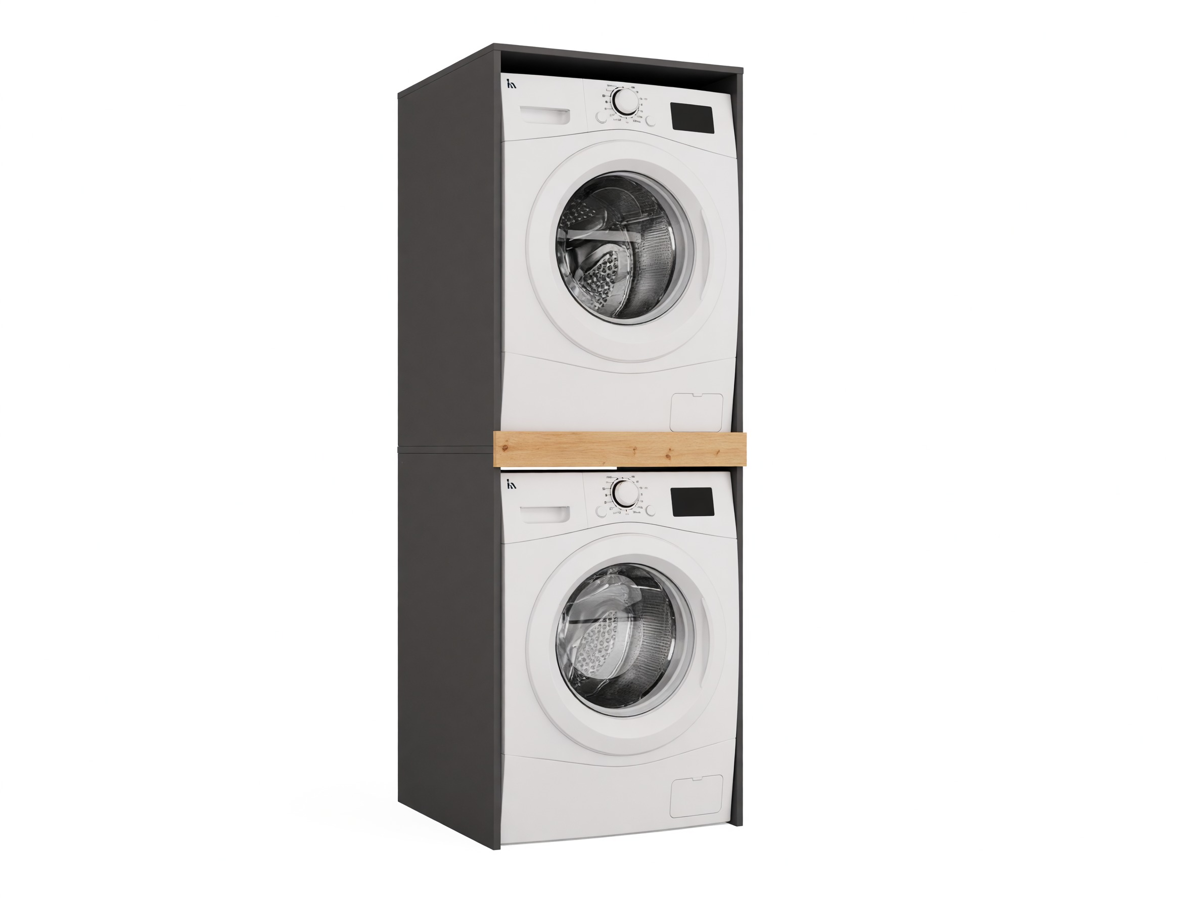 Estantería para baño Balelbo 108 (Antracita + Roble Artisan)
