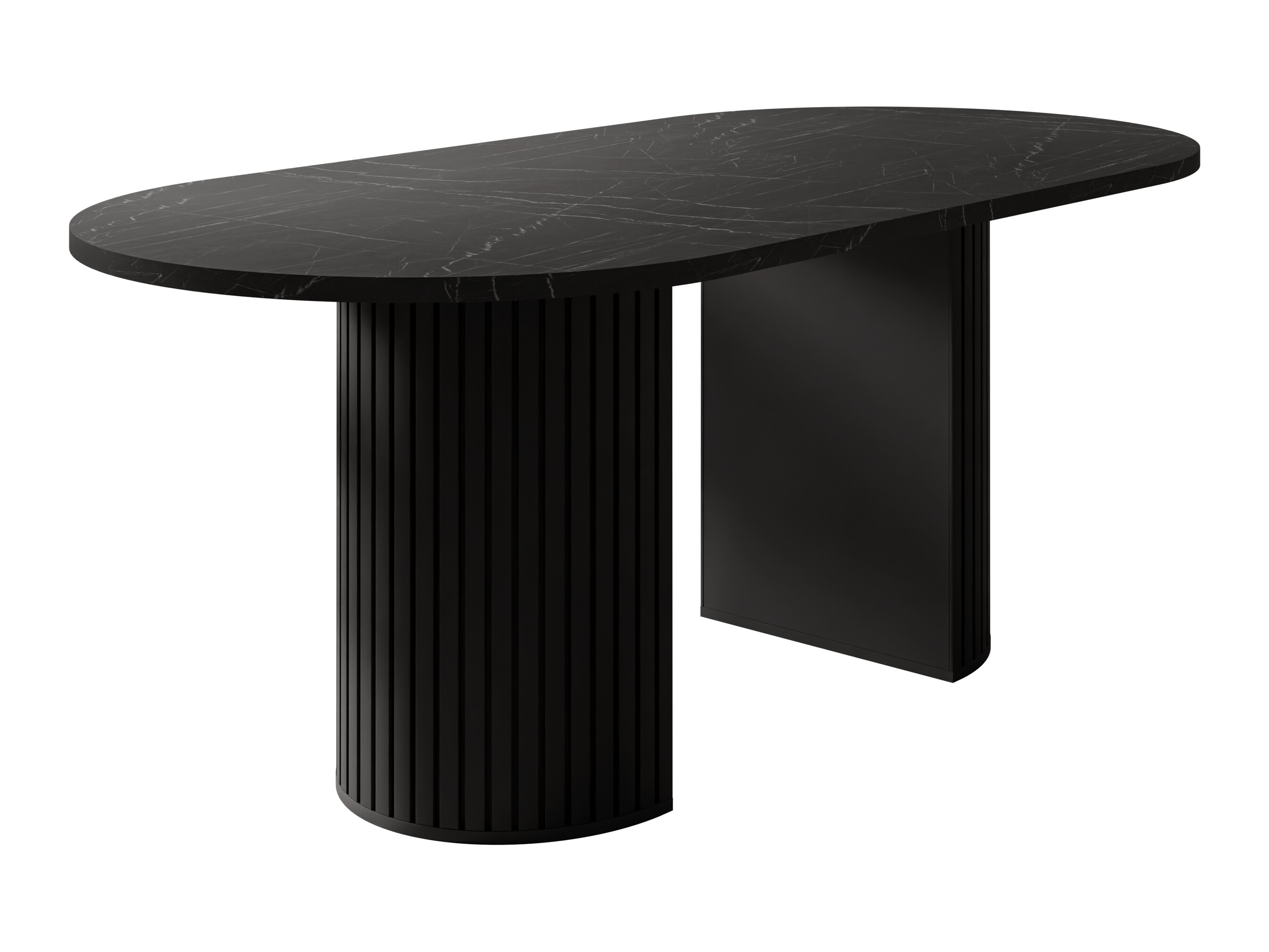 Mesa Comfivo Ulma (Mármol negro + Negro)